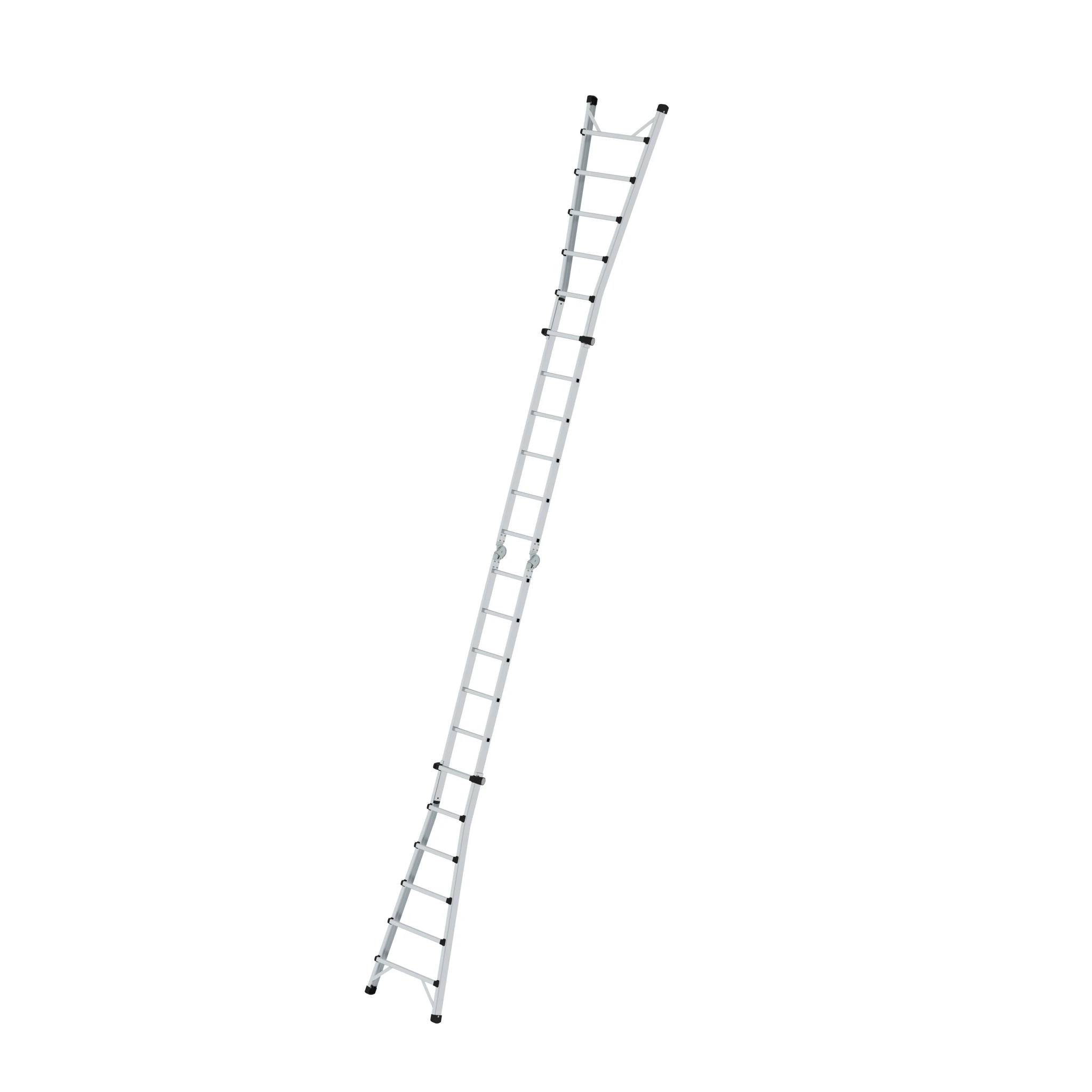 MUNK | Sprossen-Teleskopleiter 4-teilig ohne Traverse 4x6 Sprossen – Bild 5