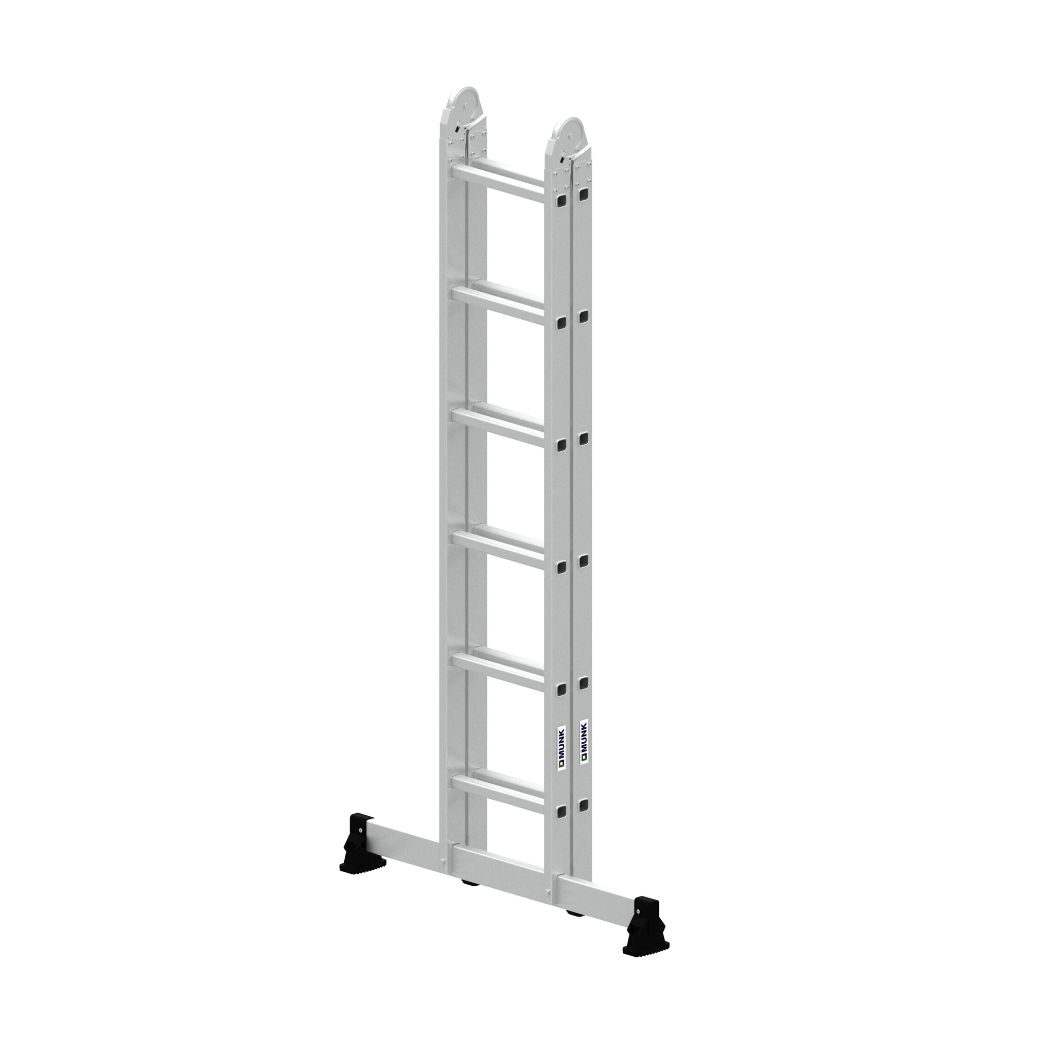 MUNK | Klappleiter 2-teilig mit nivello®-Traverse 2x6 Sprossen