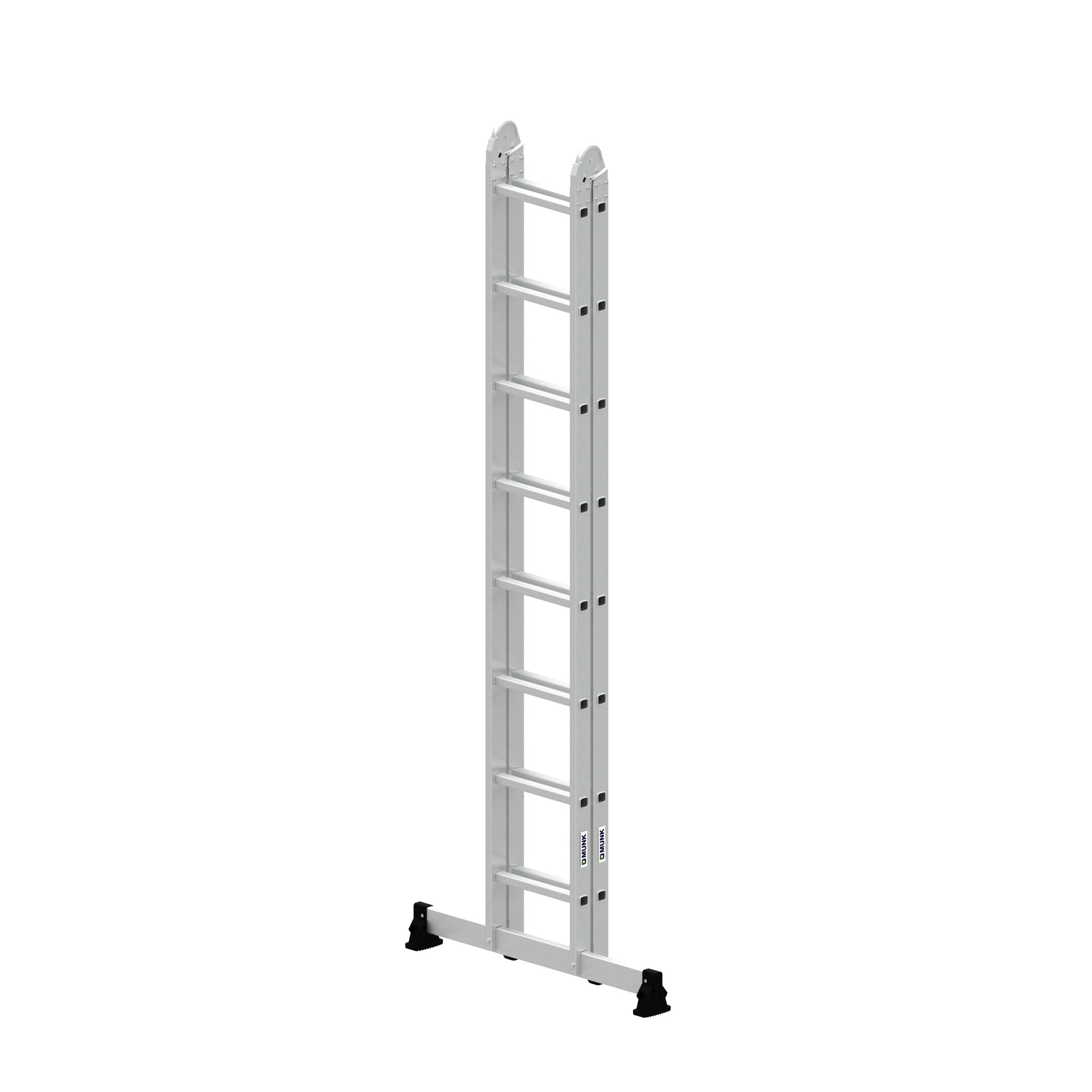 MUNK | Klappleiter 2-teilig mit nivello®-Traverse 2x8 Sprossen