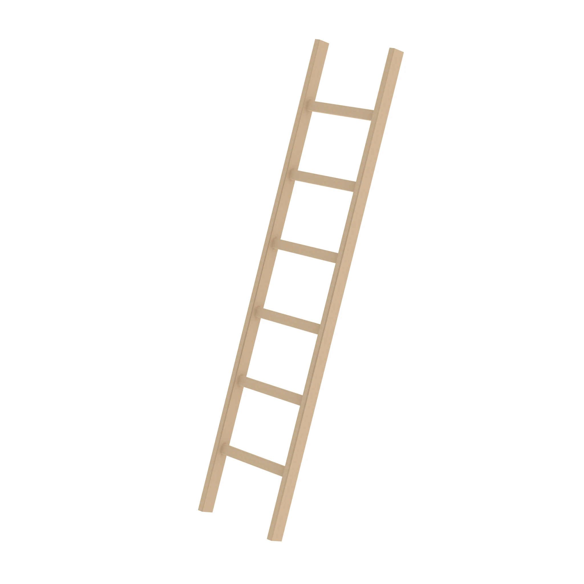 MUNK | Sprossen-Anlegeleiter Holz ohne Traverse 6 Sprossen