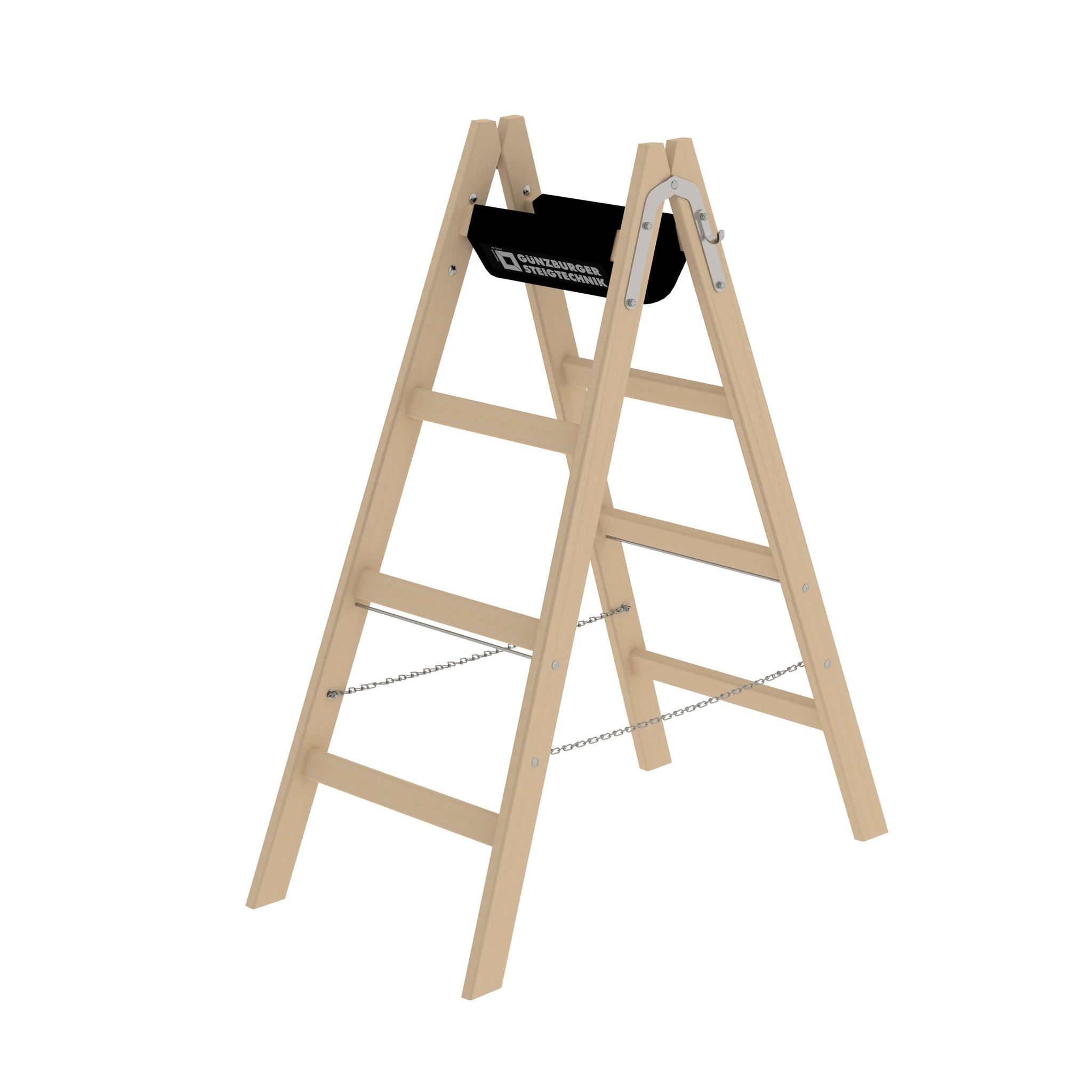 MUNK | Sprossen-Stehleiter Holz 2x4 Sprossen