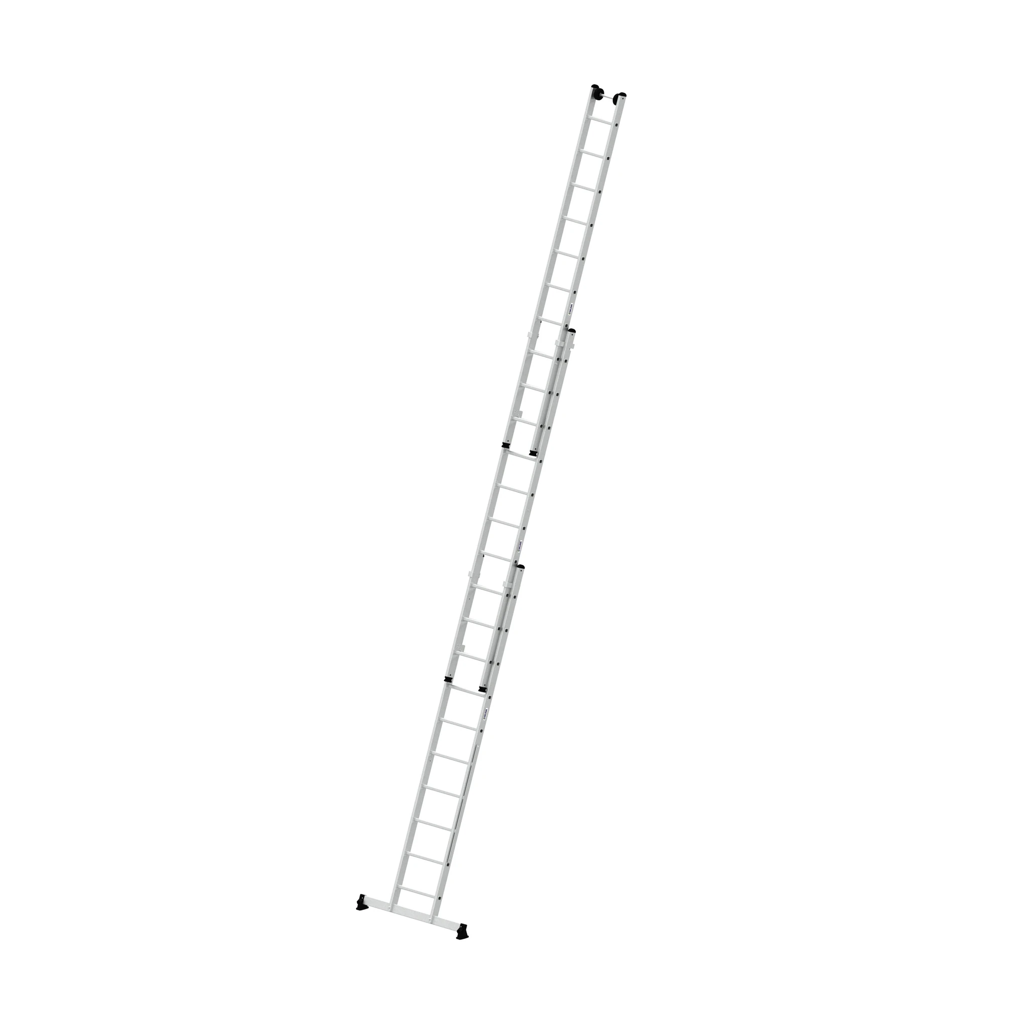 MUNK | Mehrzweckleiter 3-teilig mit nivello®-Traverse und Wandlaufrollen 3x10 Sprossen – Bild 2