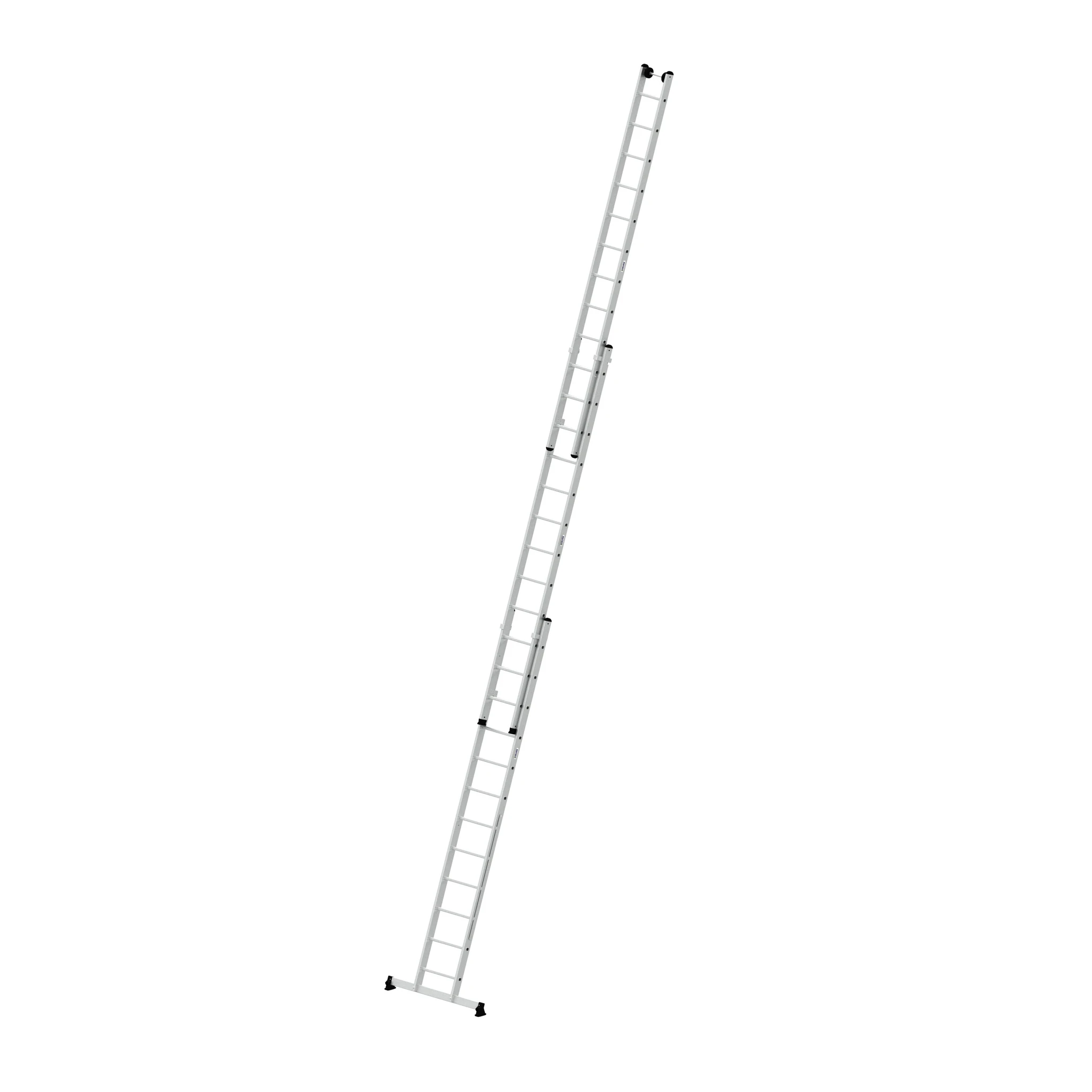 MUNK | Mehrzweckleiter 3-teilig mit nivello®-Traverse und Wandlaufrollen 3x12 Sprossen – Bild 2