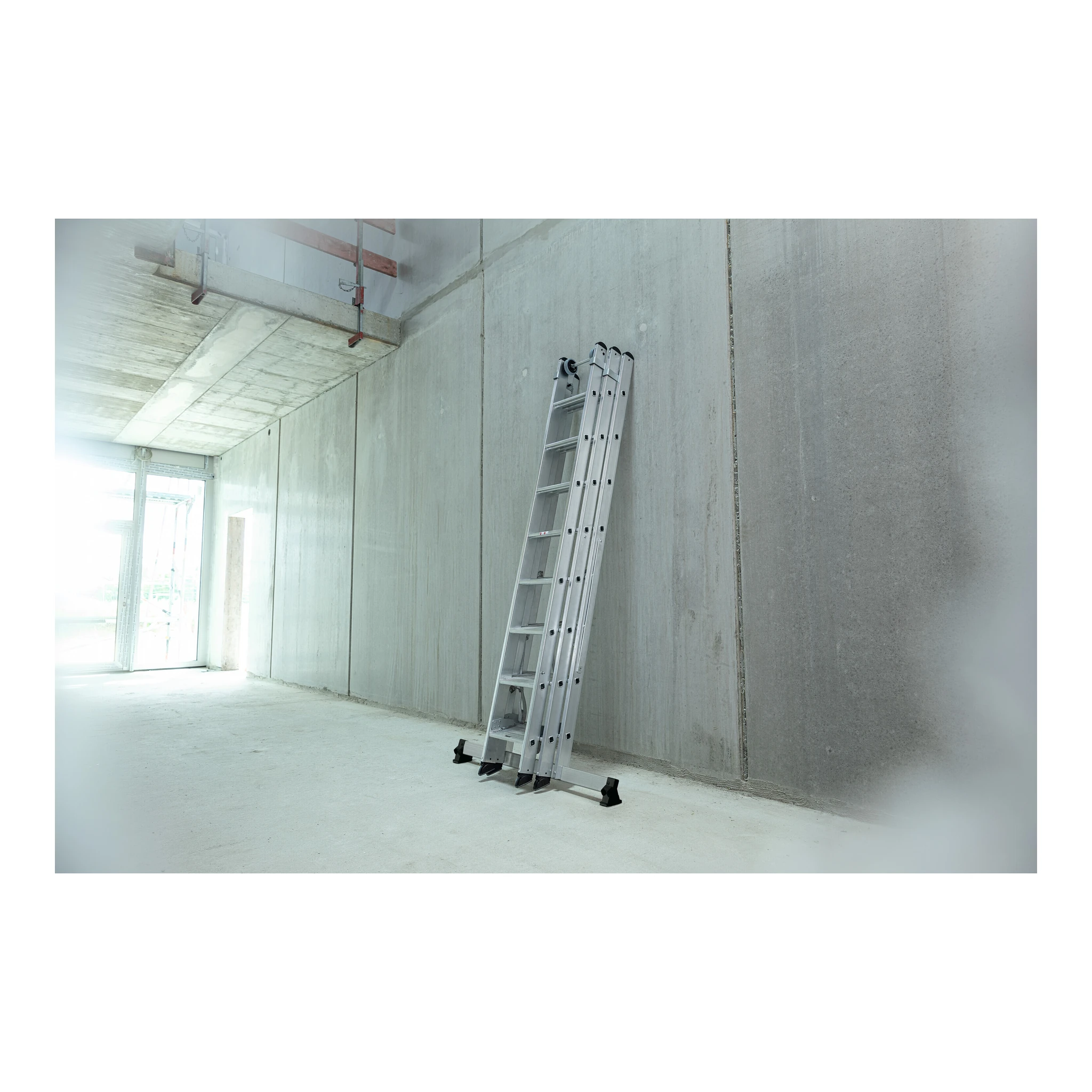 MUNK | Stufen-Mehrzweckleiter 3-teilig mit nivello®-Traverse 3x7 Stufen – Bild 8