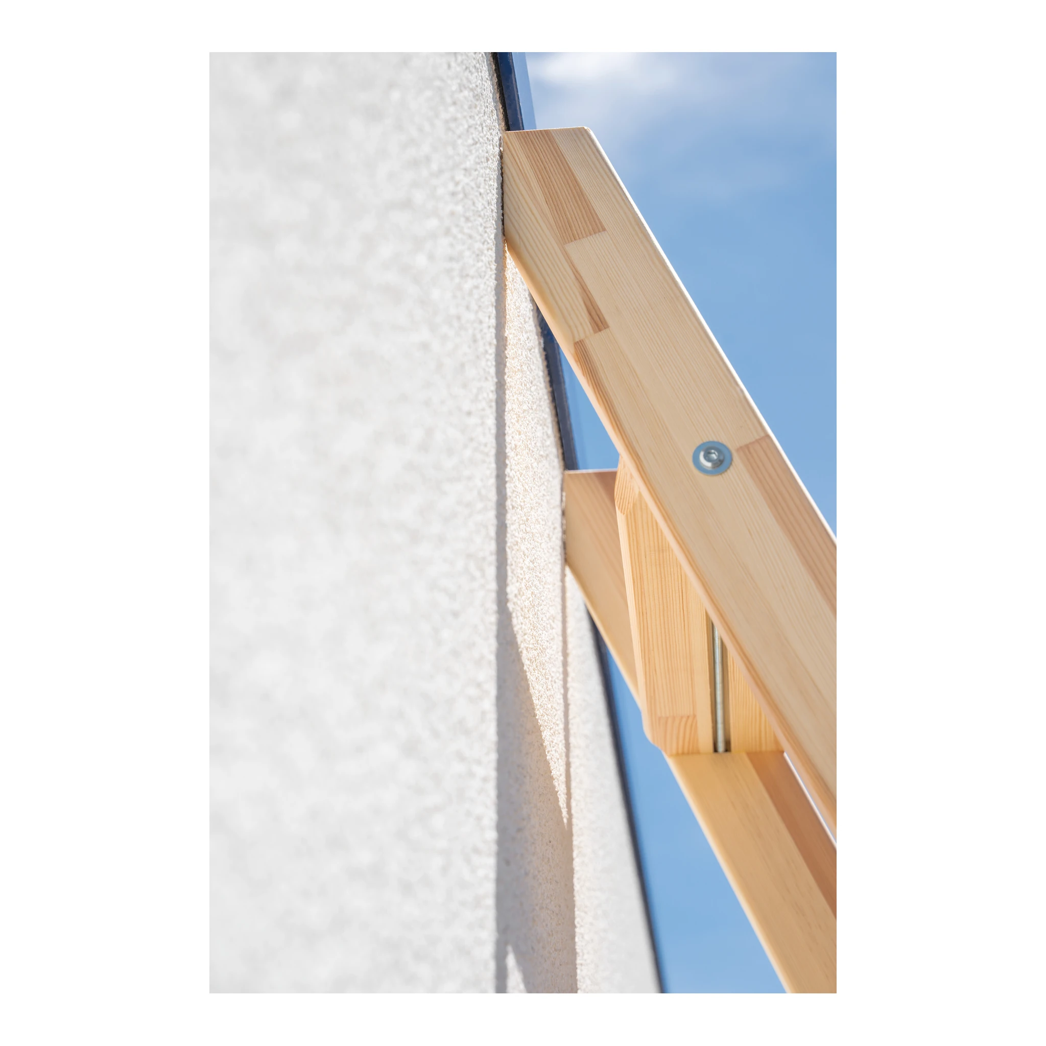 MUNK | Stufen-Anlegeleiter Holz mit nivello®-Traverse 12 Stufen – Bild 2