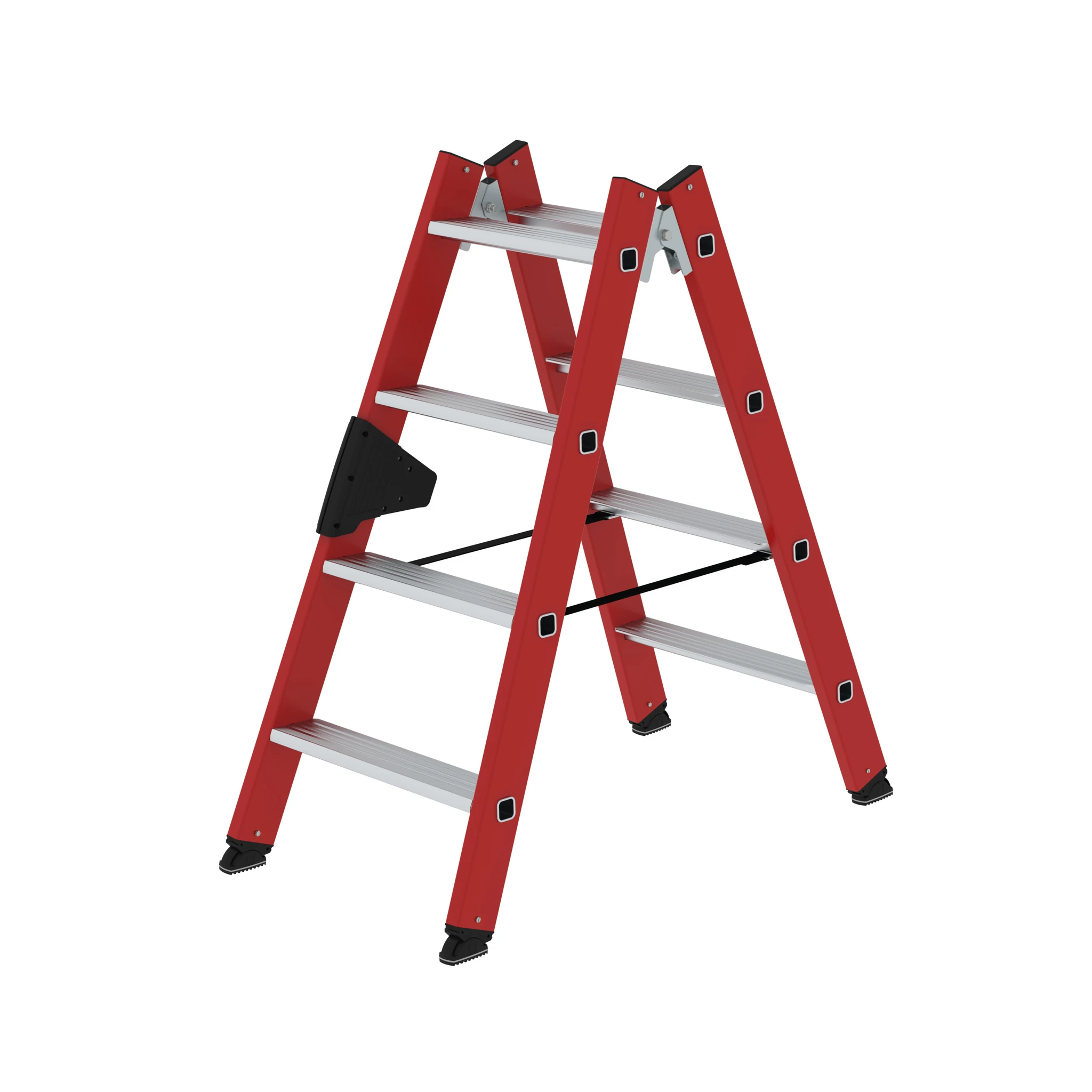 MUNK | Stufen-Stehleiter beidseitig begehbar GFK / Alu 2x4 Stufen