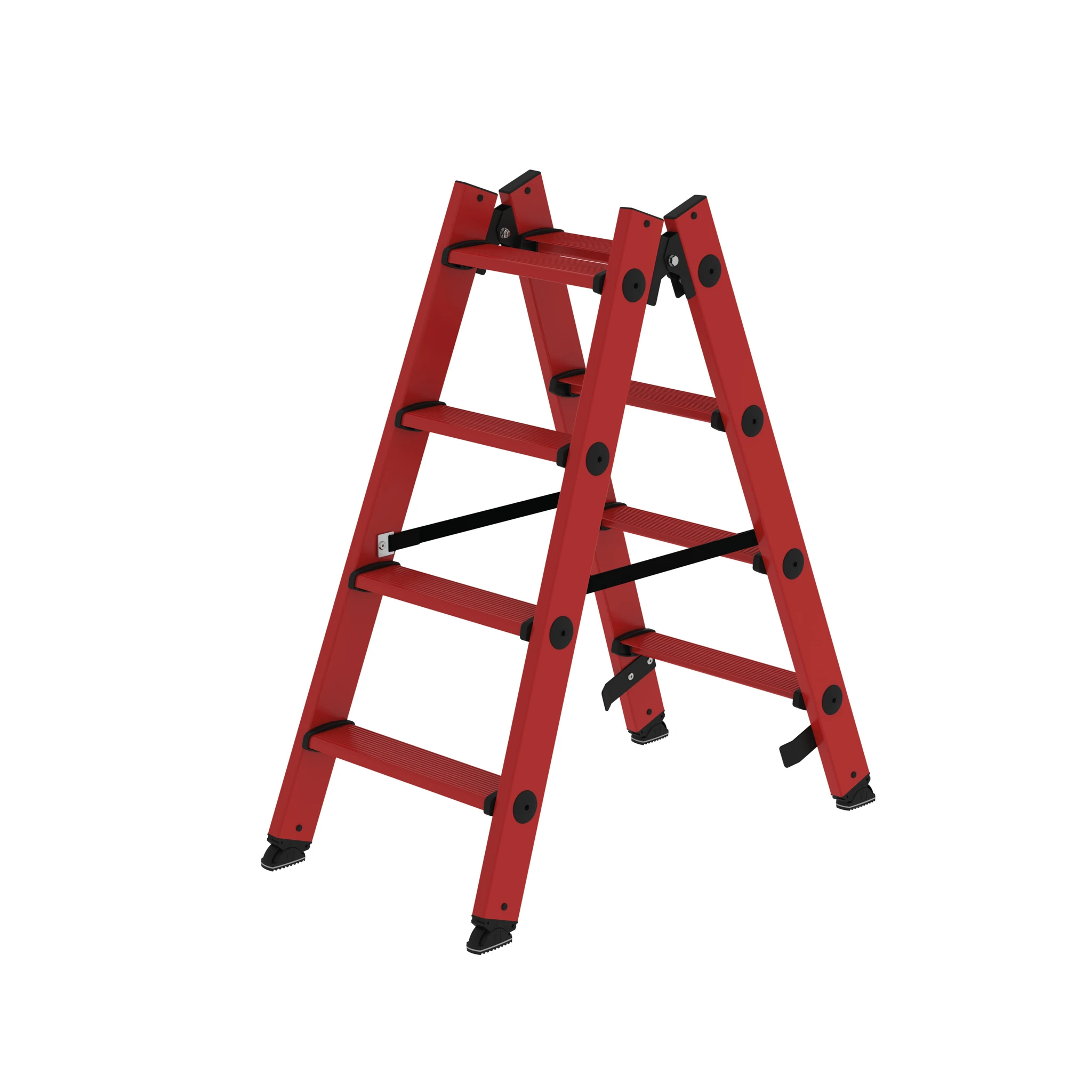 MUNK | Stufen-Stehleiter beidseitig begehbar GFK 2x4 Stufen
