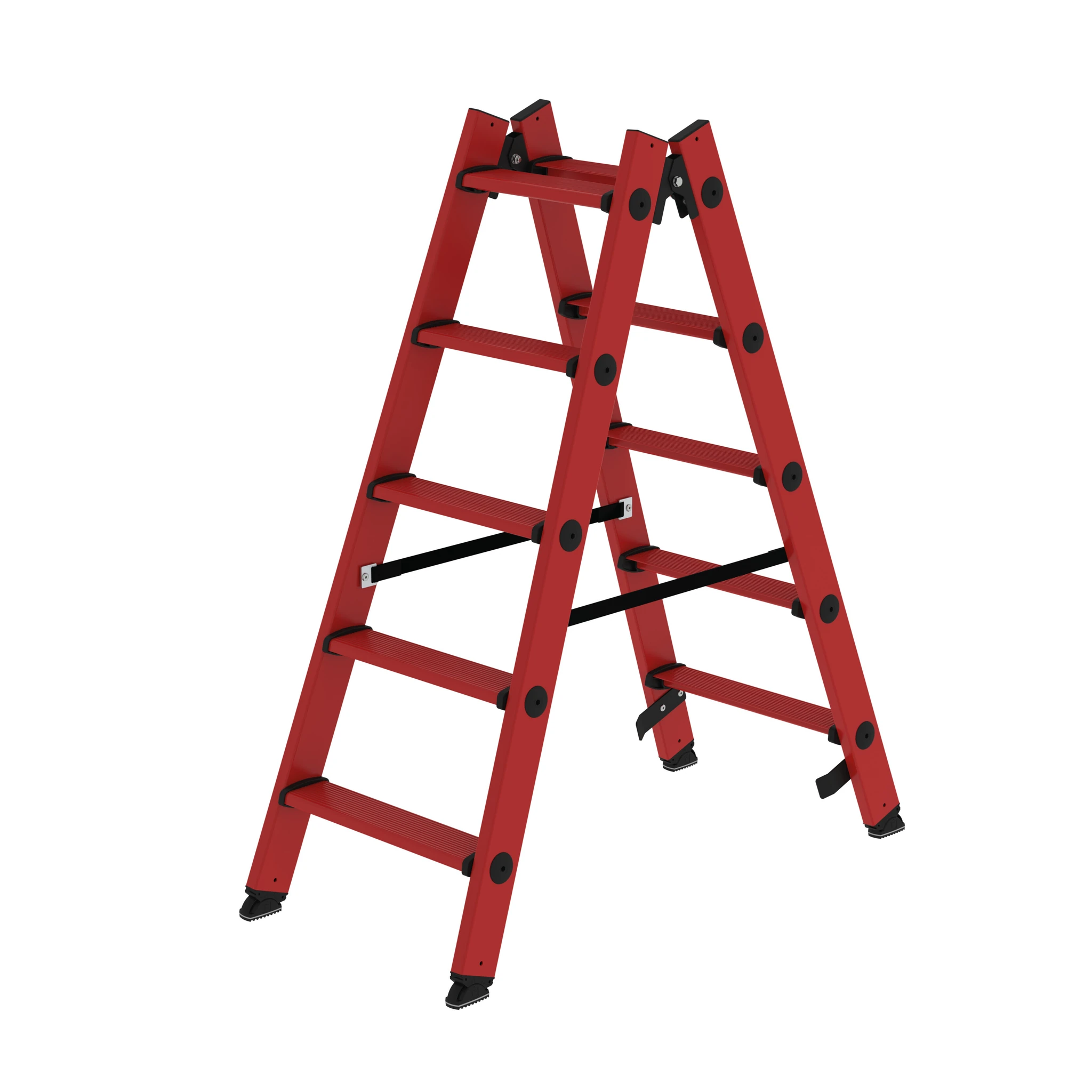 MUNK | Stufen-Stehleiter beidseitig begehbar GFK 2x5 Stufen
