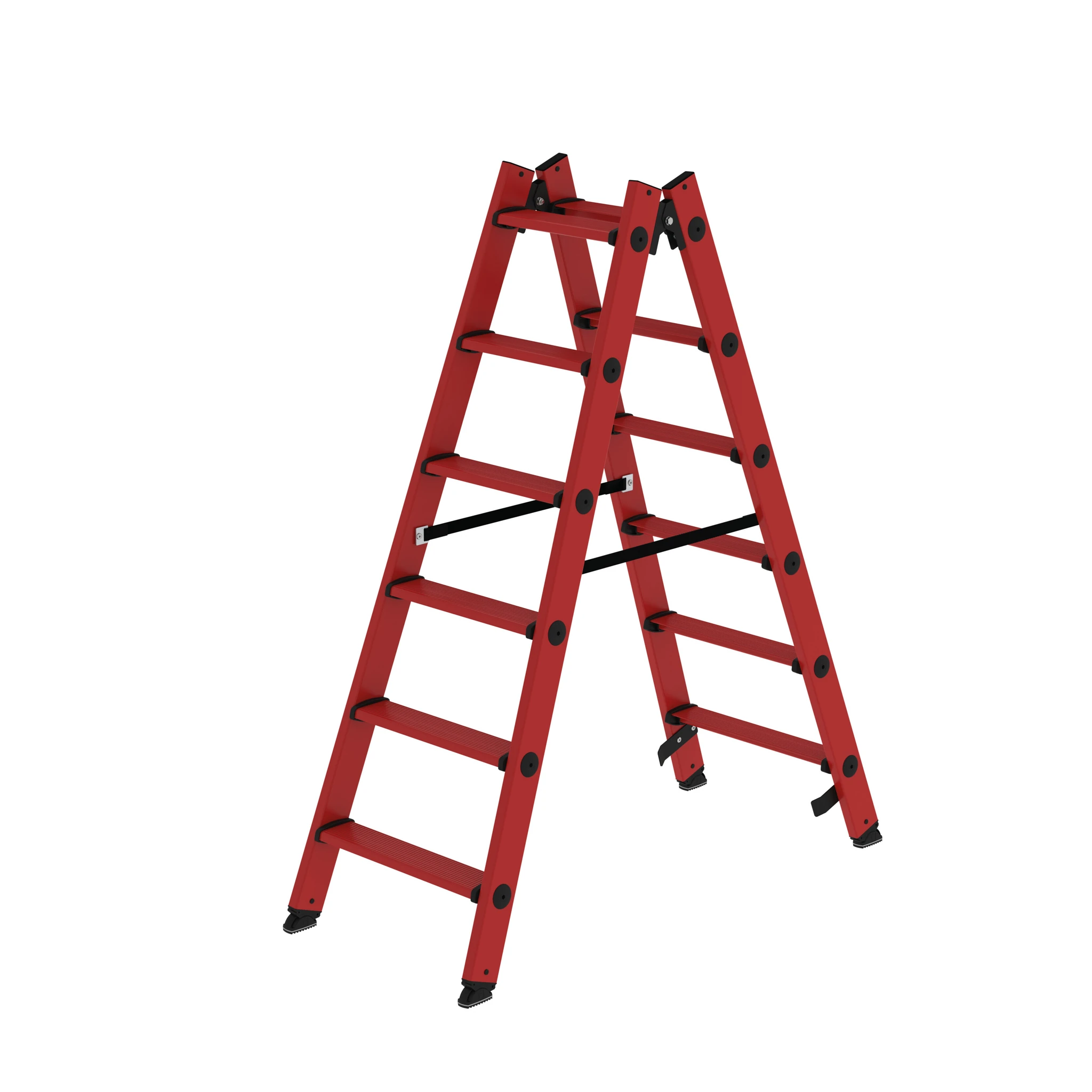 MUNK | Stufen-Stehleiter beidseitig begehbar GFK 2x6 Stufen