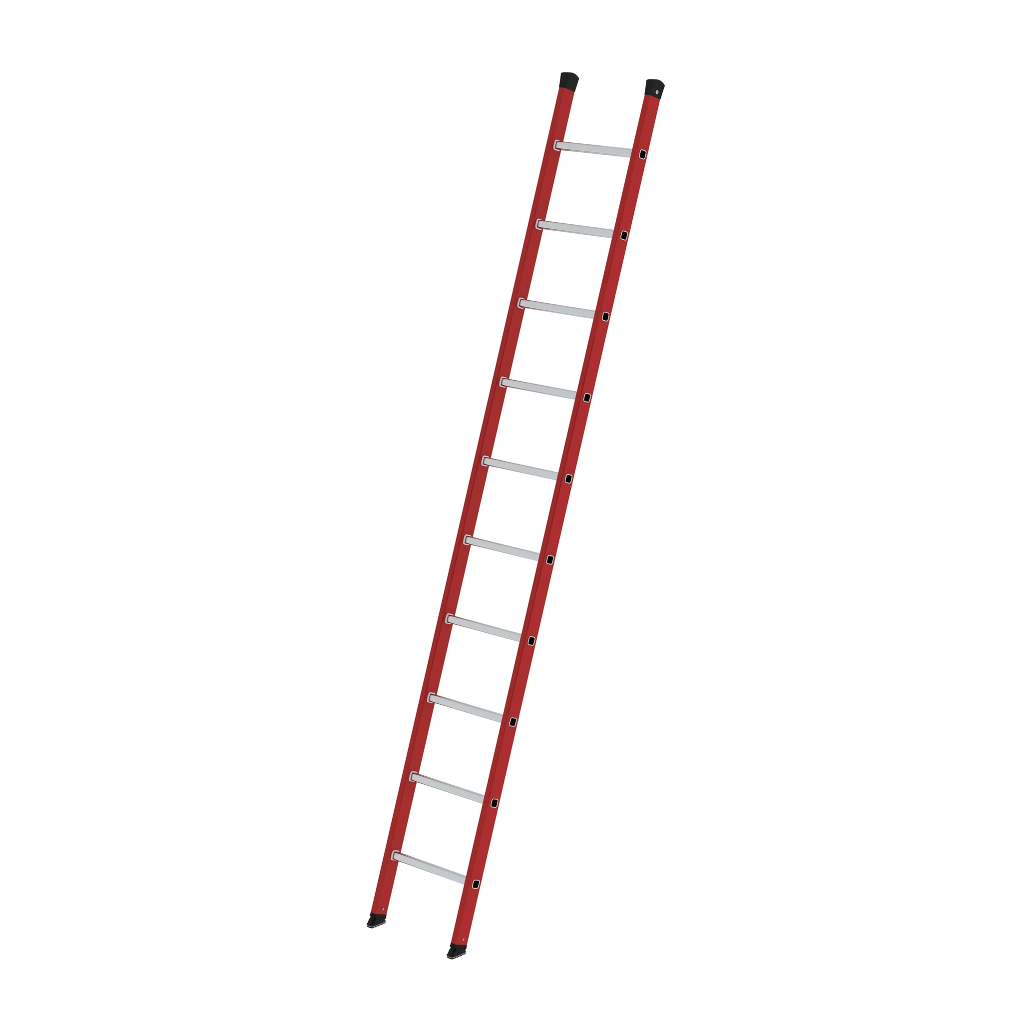 MUNK | Sprossen-Anlegeleiter GFK/Alu ohne Traverse 10 Sprossen