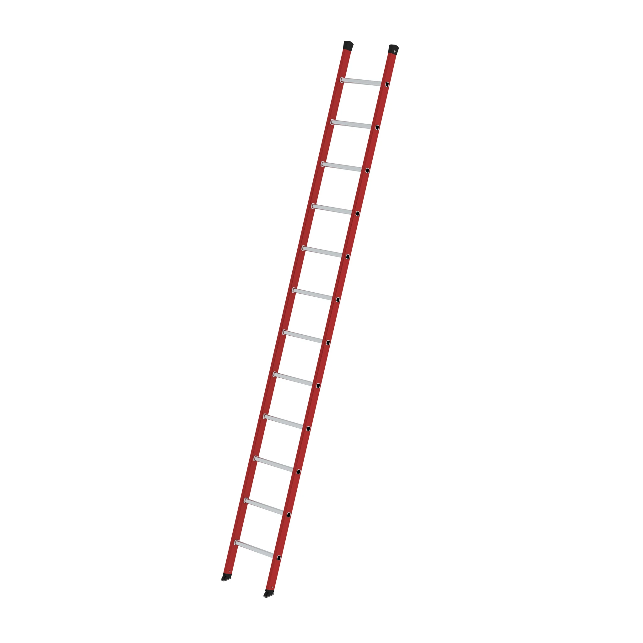 MUNK | Sprossen-Anlegeleiter GFK/Alu ohne Traverse 12 Sprossen