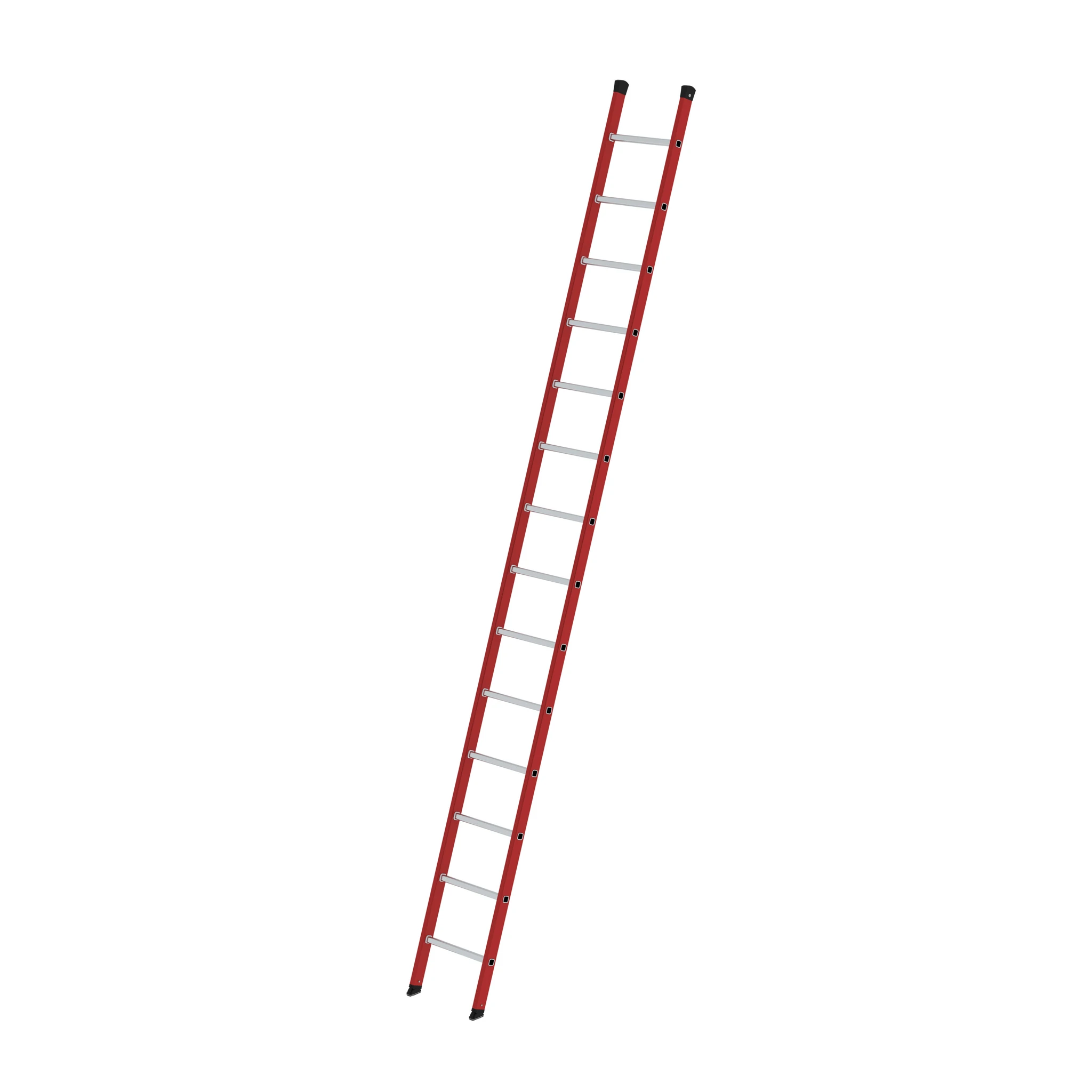 MUNK | Sprossen-Anlegeleiter GFK/Alu ohne Traverse 14 Sprossen