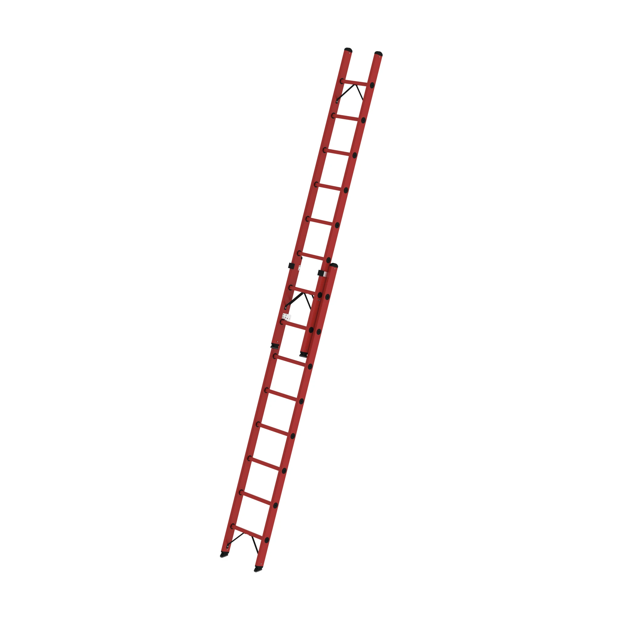 MUNK | Sprossen-Schiebeleiter GFK 2-teilig ohne Traverse 2x8 Sprossen