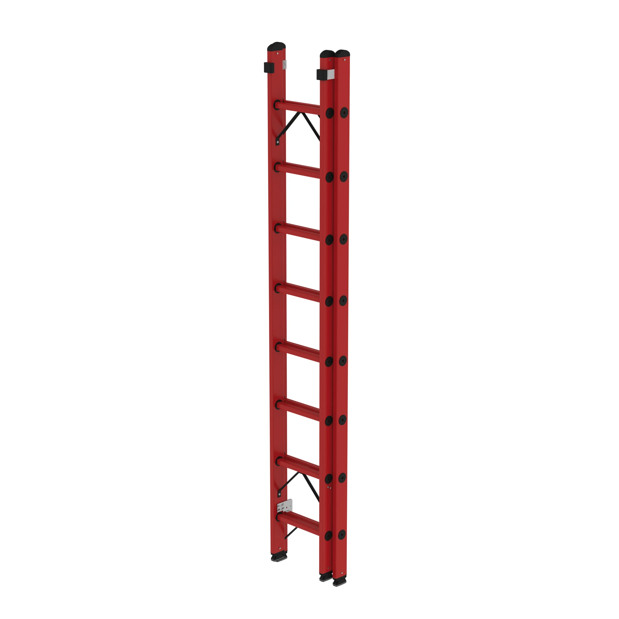 MUNK | Sprossen-Schiebeleiter GFK 2-teilig ohne Traverse 2x8 Sprossen – Bild 2