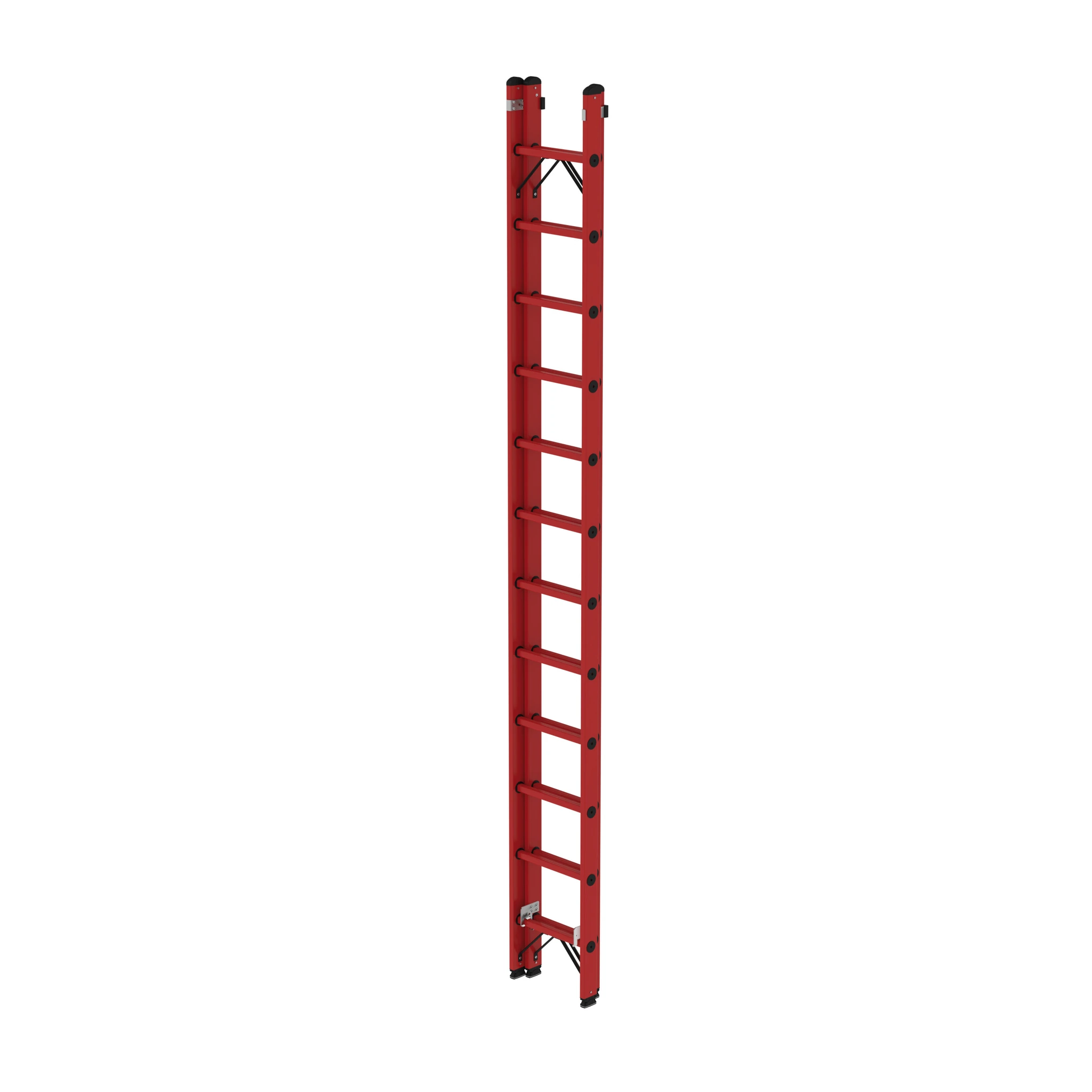 MUNK | Sprossen-Schiebeleiter GFK 2-teilig ohne Traverse 2x12 Sprossen – Bild 2