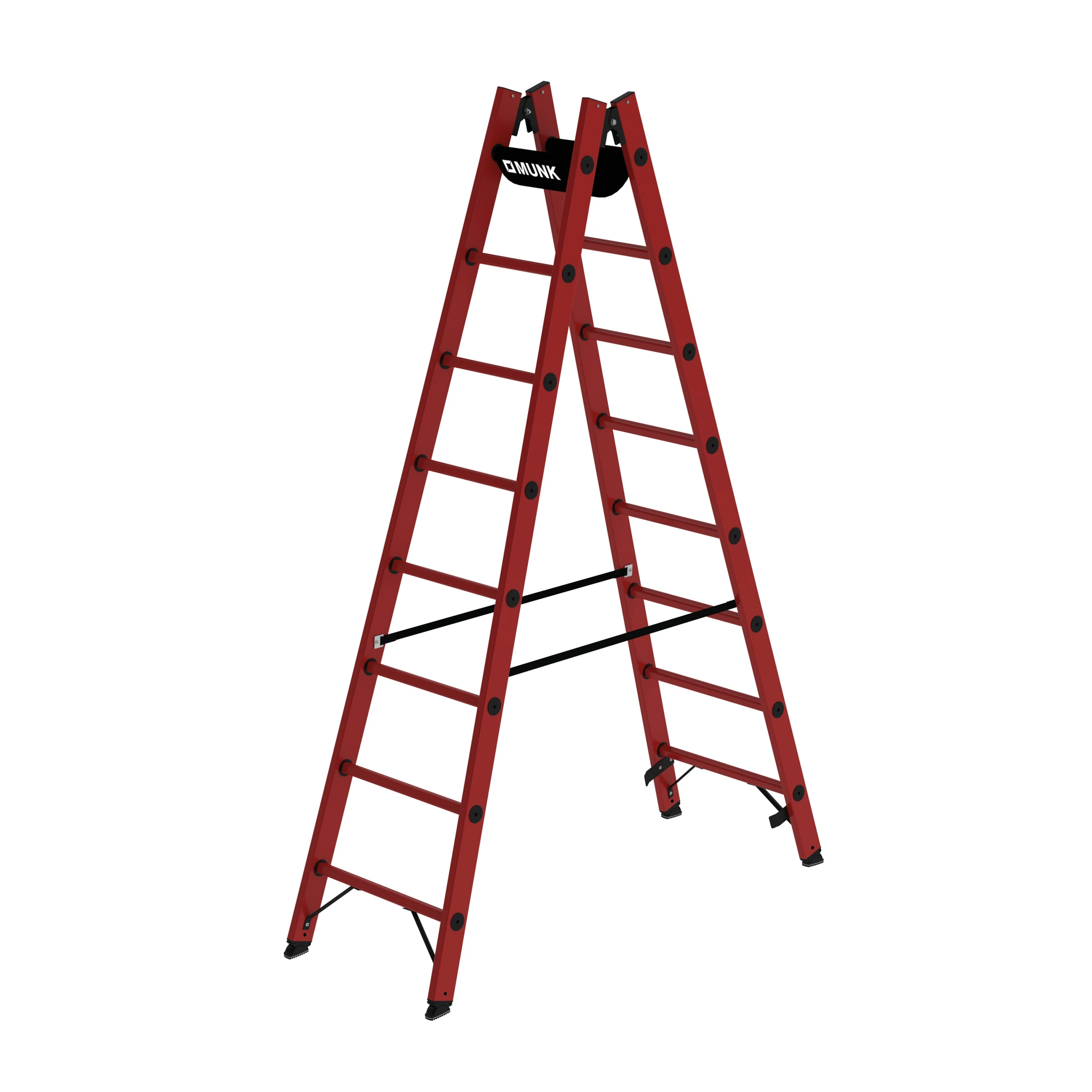 MUNK | Sprossen-Stehleiter GFK 2x8 Sprossen