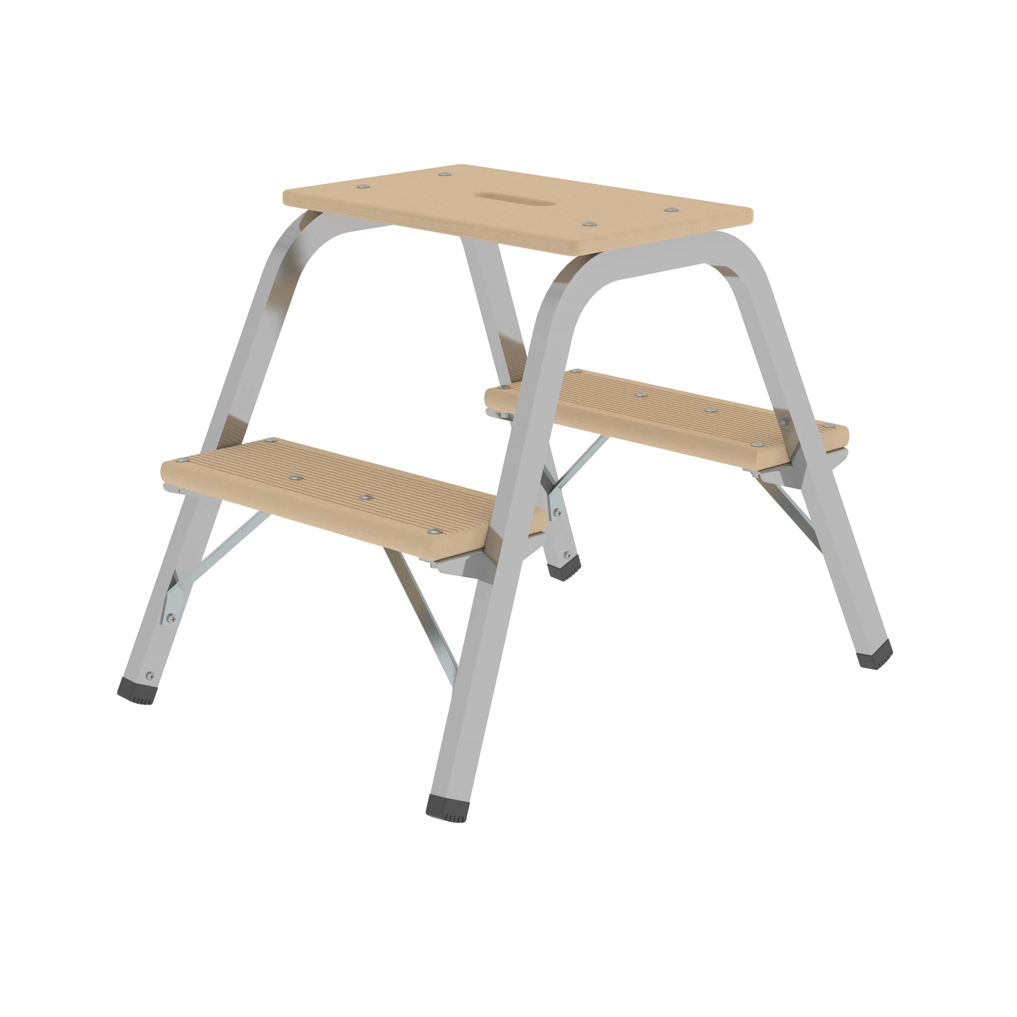 MUNK | Stahl-Holz-Tritt 2x2 Stufen