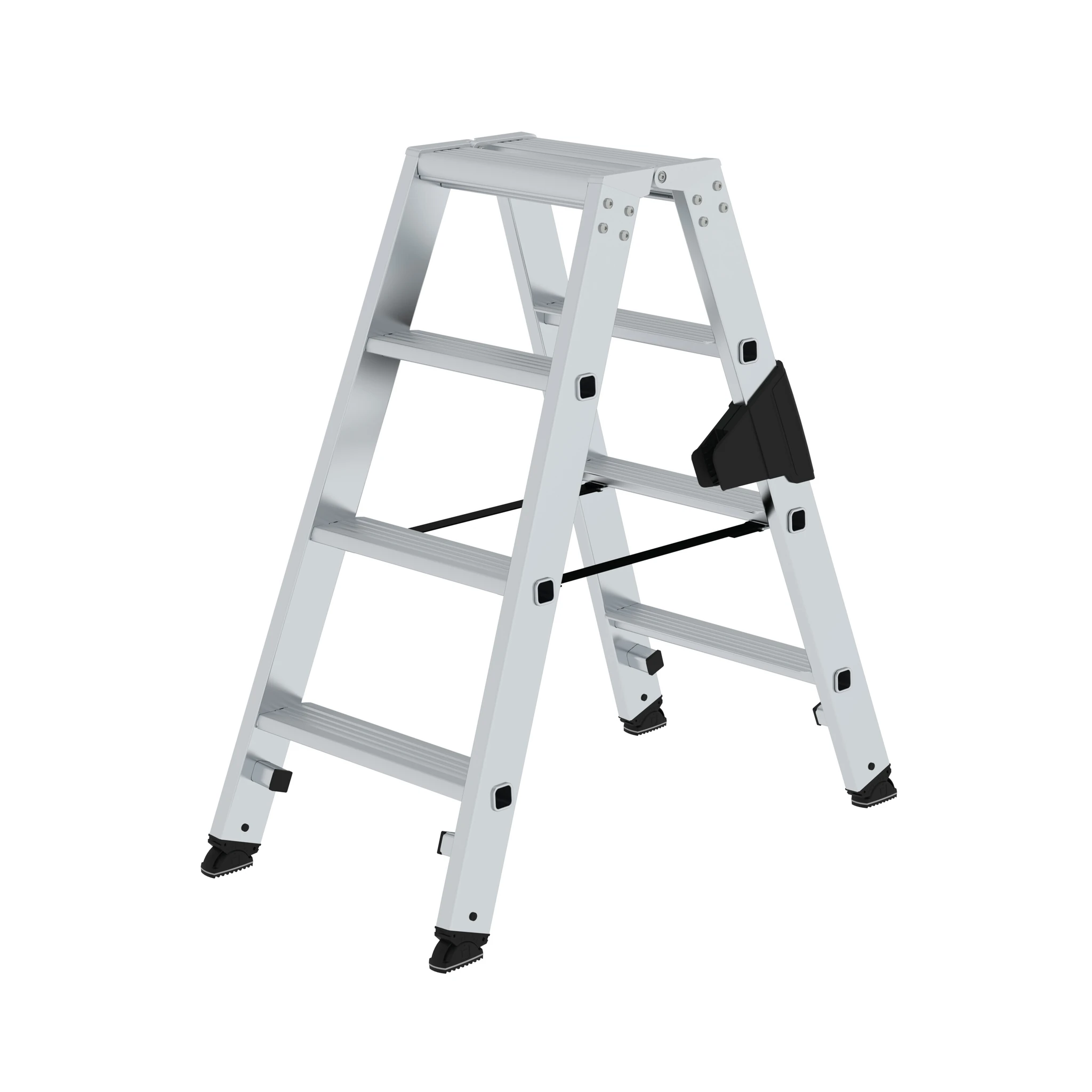 MUNK | Stufen-Stehleiter beidseitig begehbar steckbar 2x4 Stufen