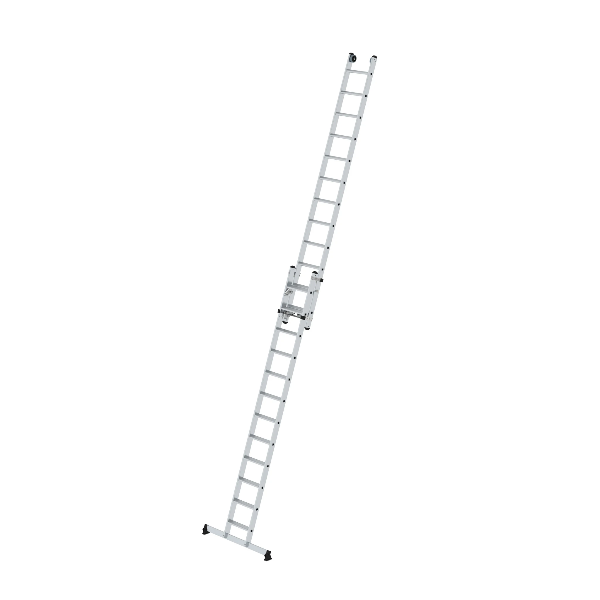 MUNK | Stufen-Seilzugleiter 2-teilig mit nivello® Traverse 2x12 Stufen