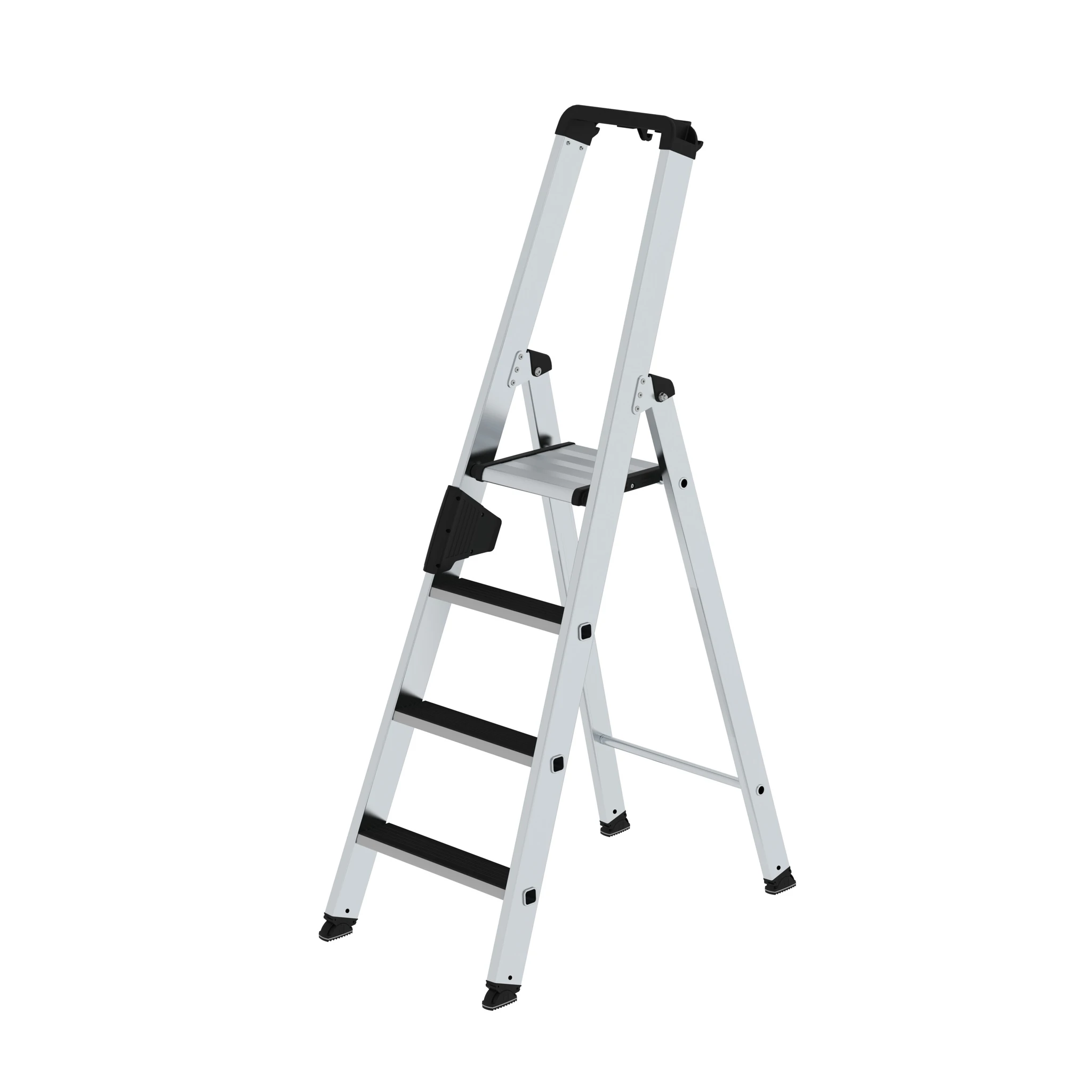 MUNK | Stufen-Stehleiter einseitig begehbar mit clip-step 4 Stufen