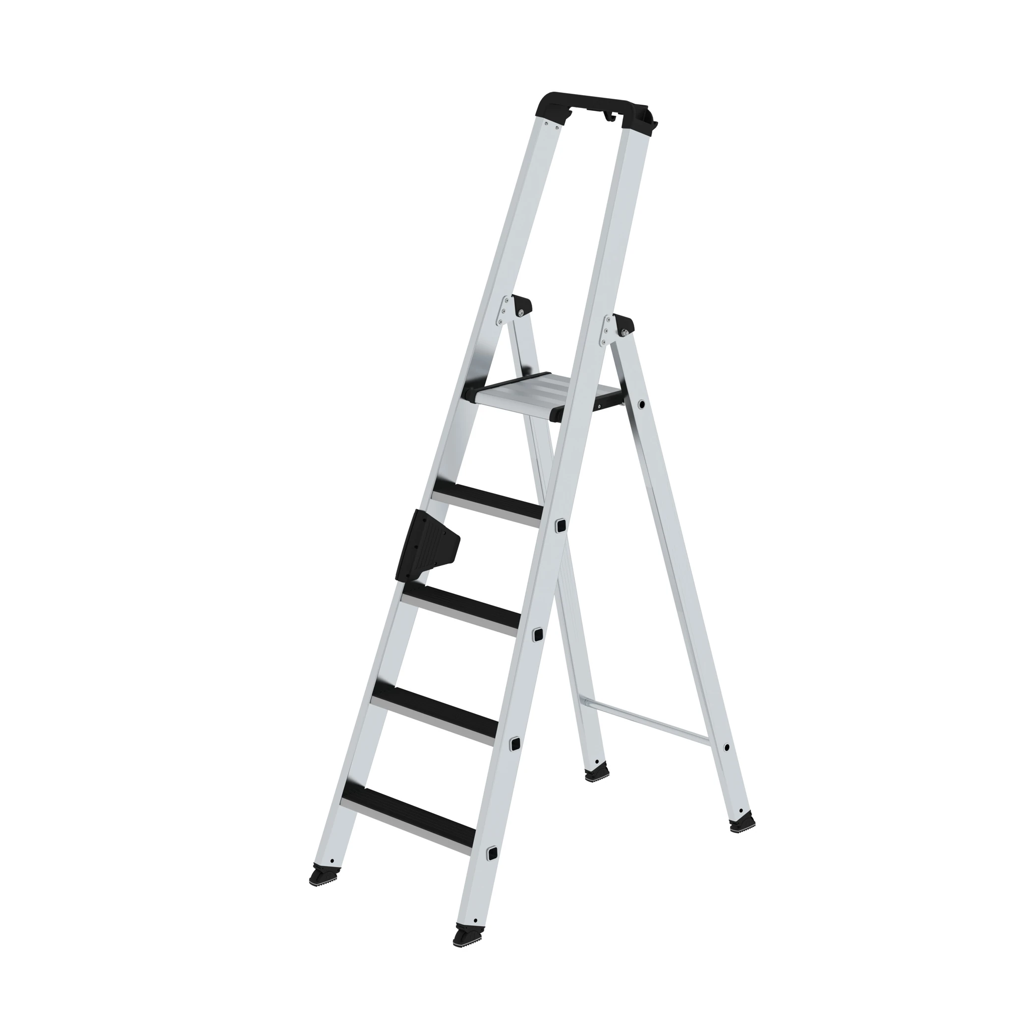 MUNK | Stufen-Stehleiter einseitig begehbar mit clip-step 5 Stufen