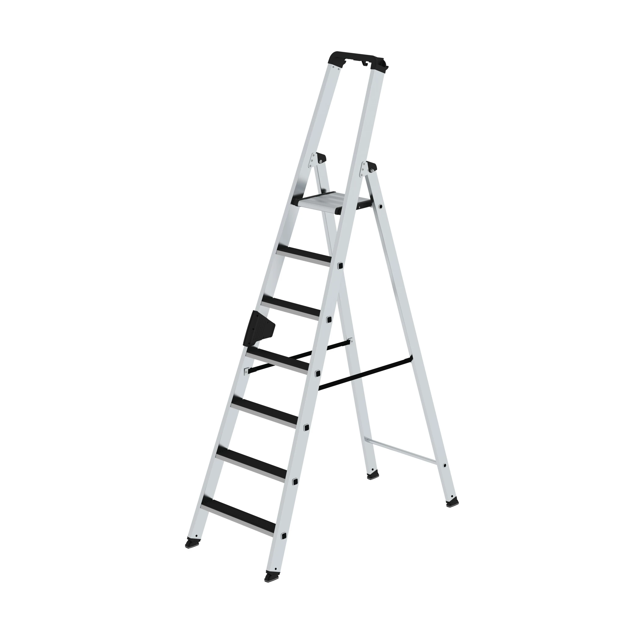 MUNK | Stufen-Stehleiter einseitig begehbar mit clip-step 7 Stufen