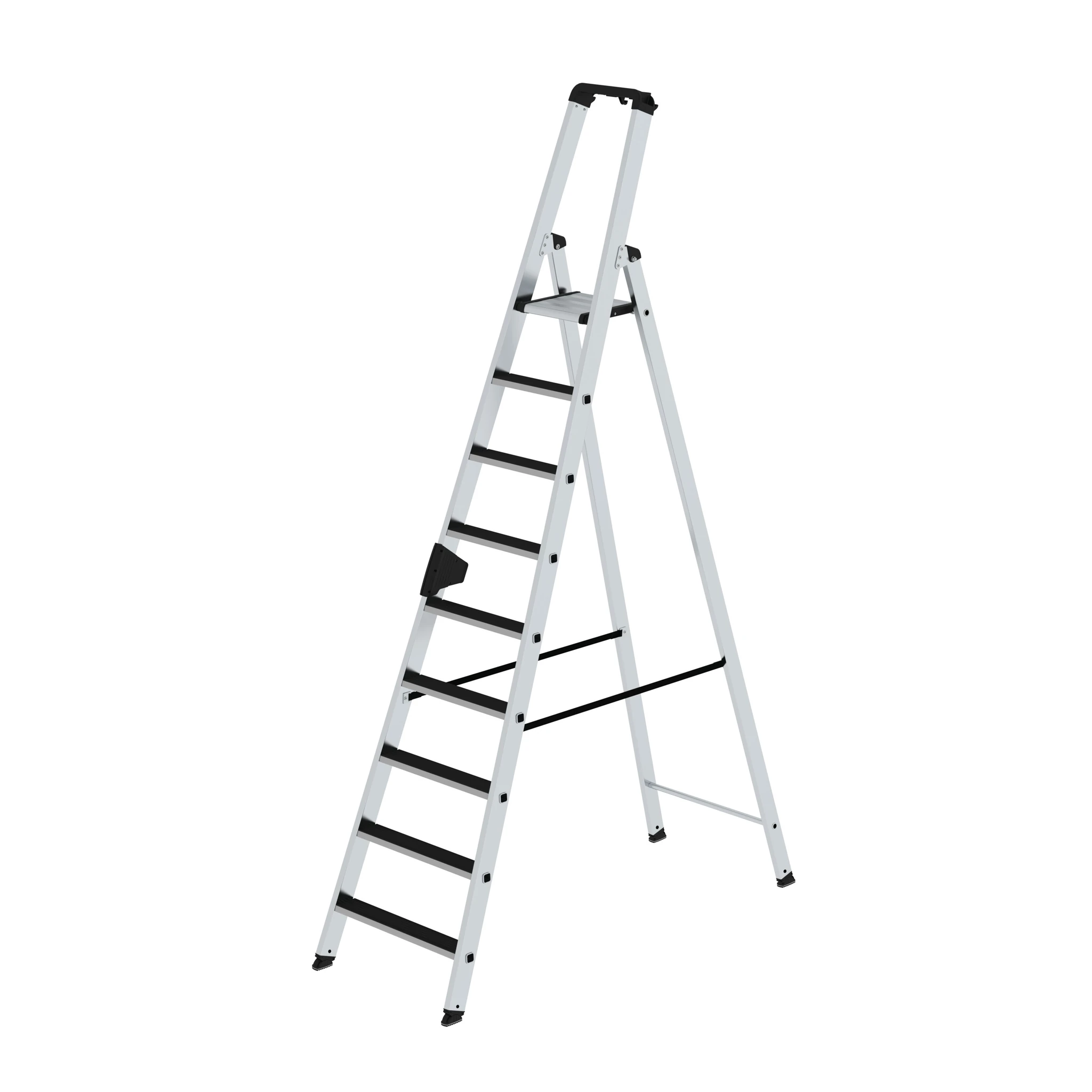 MUNK | Stufen-Stehleiter einseitig begehbar mit clip-step 9 Stufen