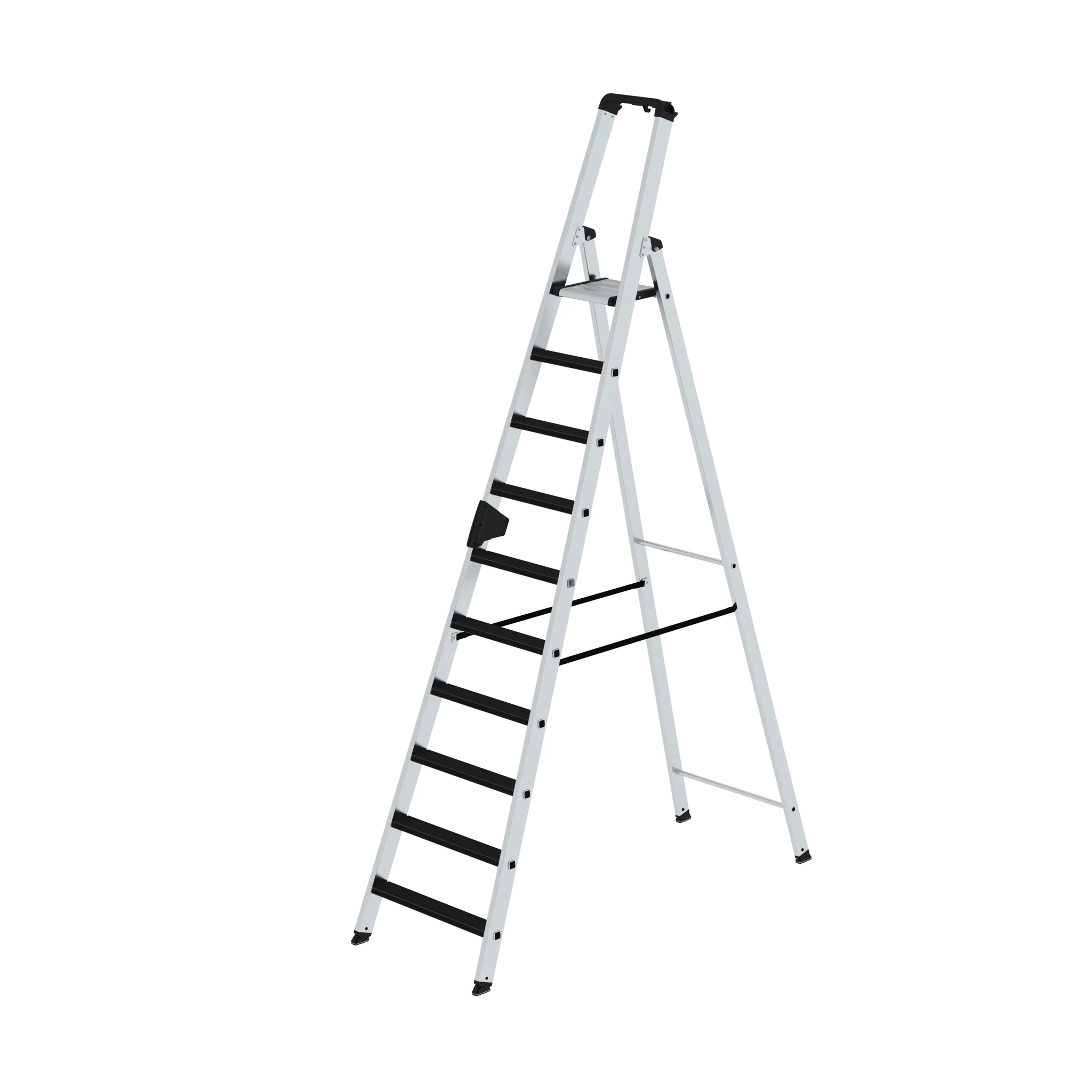 MUNK | Stufen-Stehleiter einseitig begehbar mit clip-step 10 Stufen