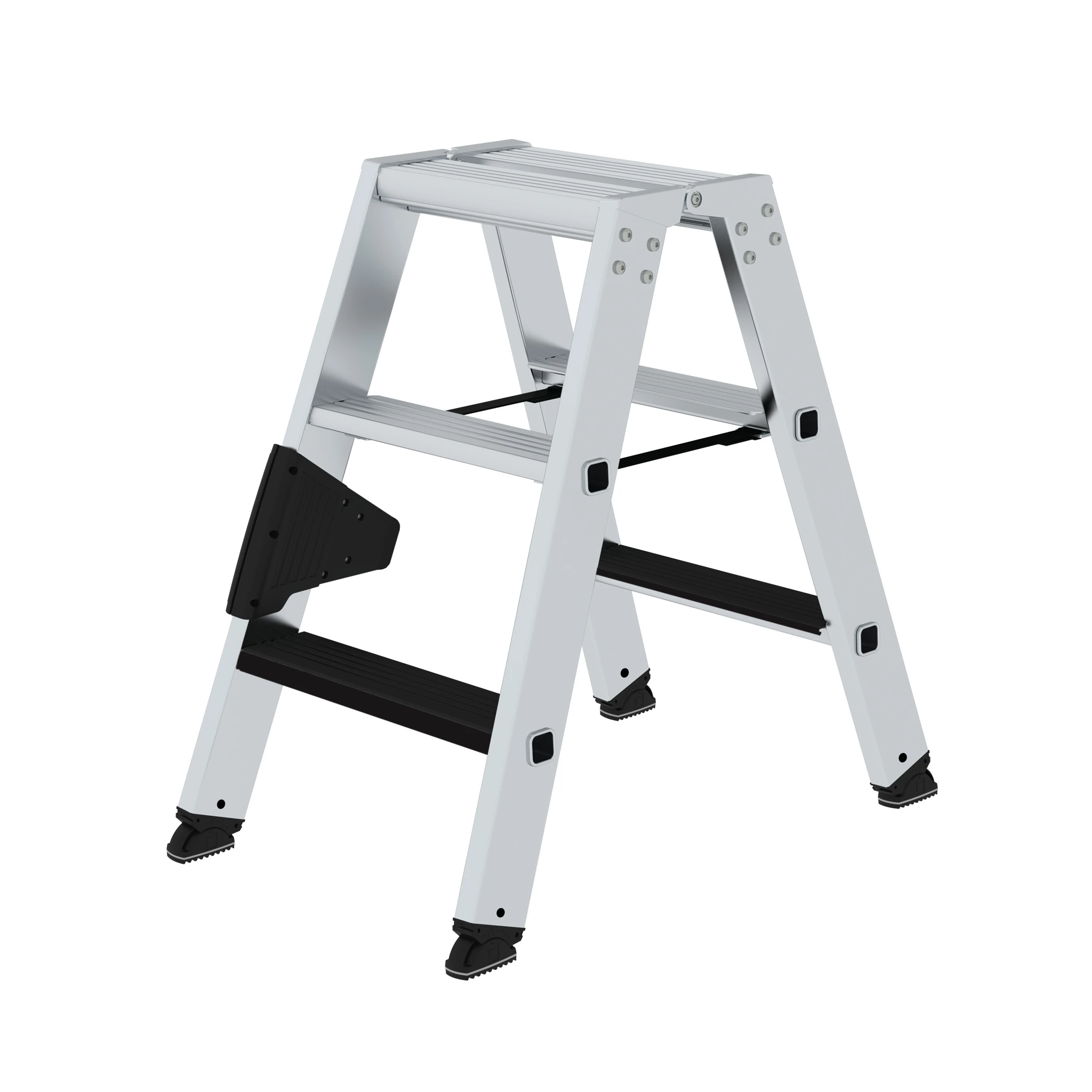 MUNK | Stufen-Stehleiter beidseitig begehbar mit clip-step 2x3 Stufen
