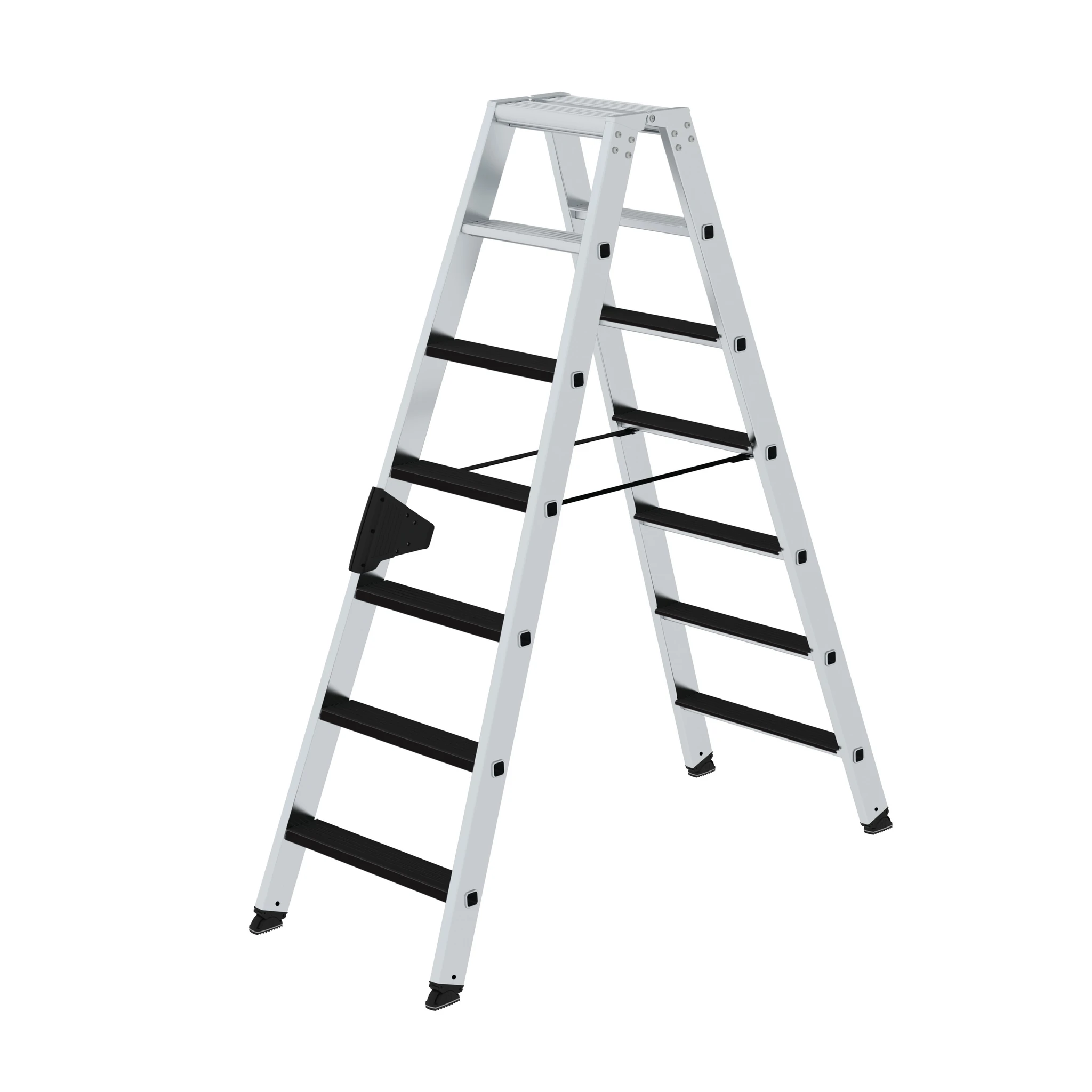 MUNK | Stufen-Stehleiter beidseitig begehbar mit clip-step 2x7 Stufen