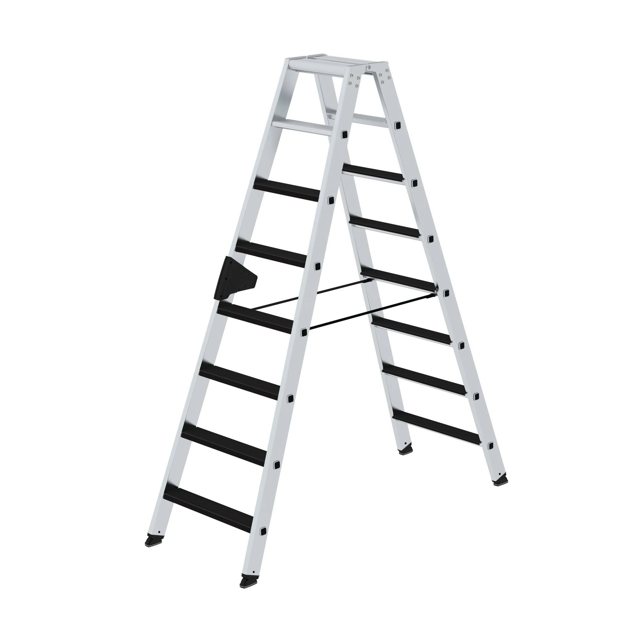 MUNK | Stufen-Stehleiter beidseitig begehbar mit clip-step 2x8 Stufen