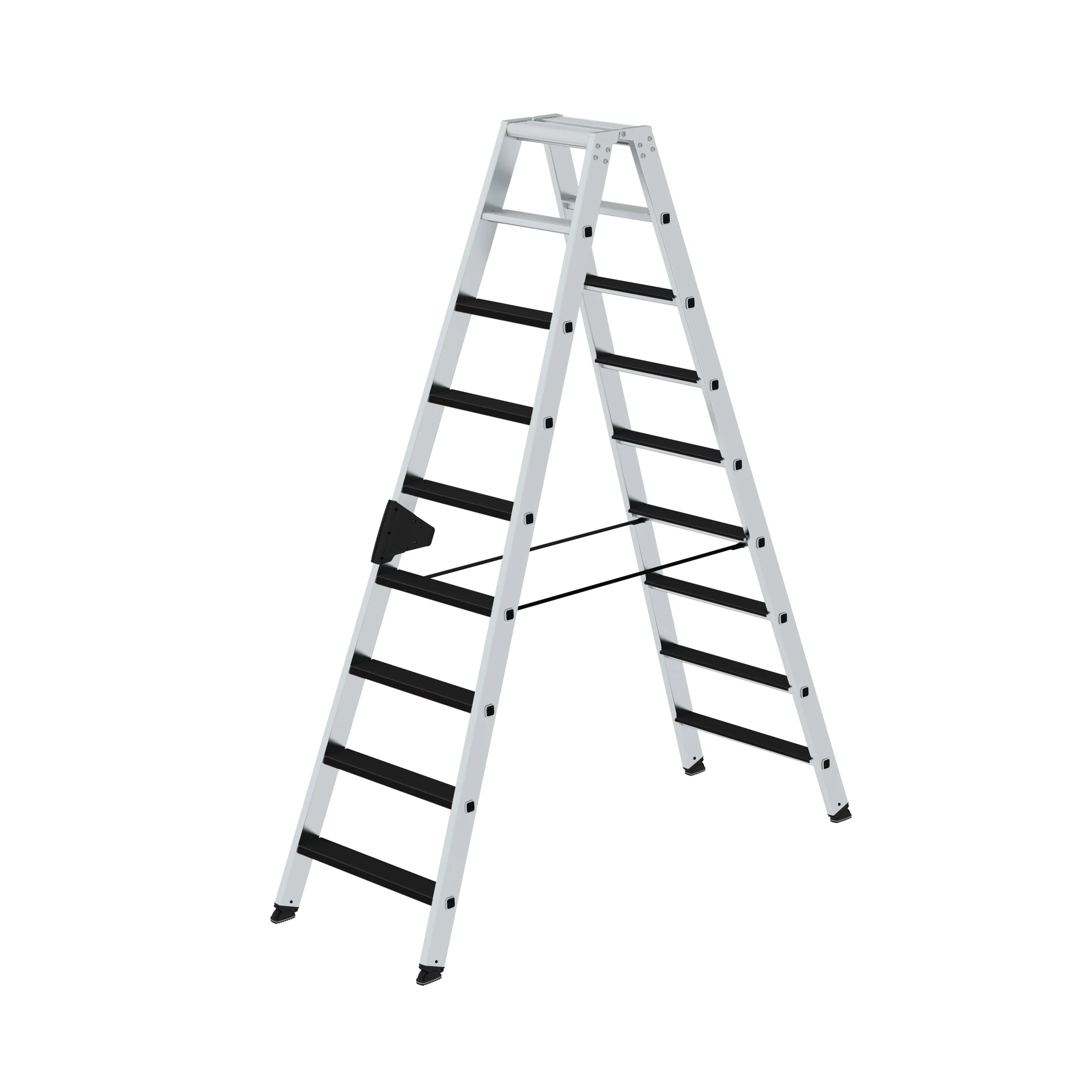 MUNK | Stufen-Stehleiter beidseitig begehbar mit clip-step 2x9 Stufen