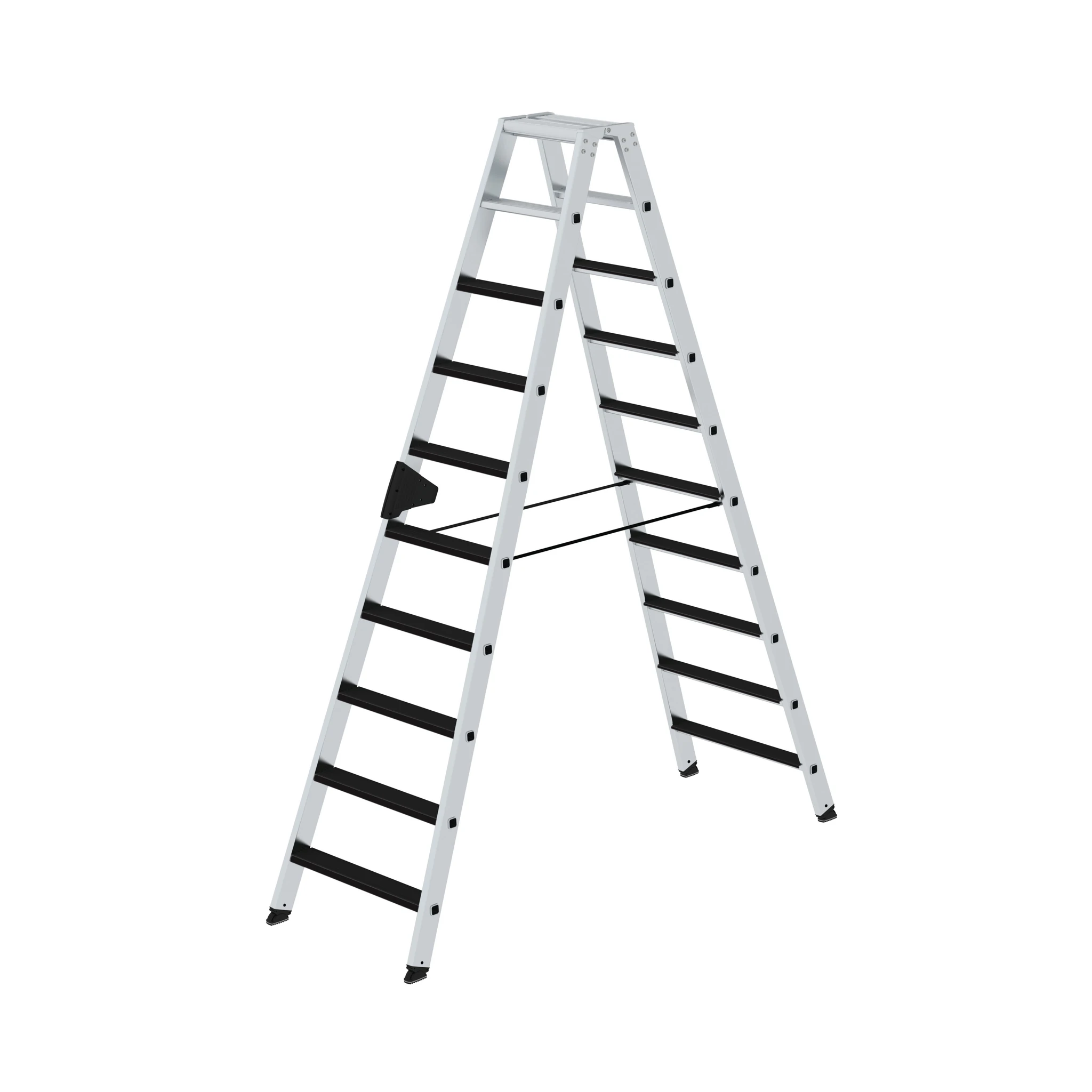 MUNK | Stufen-Stehleiter beidseitig begehbar mit clip-step 2x10 Stufen