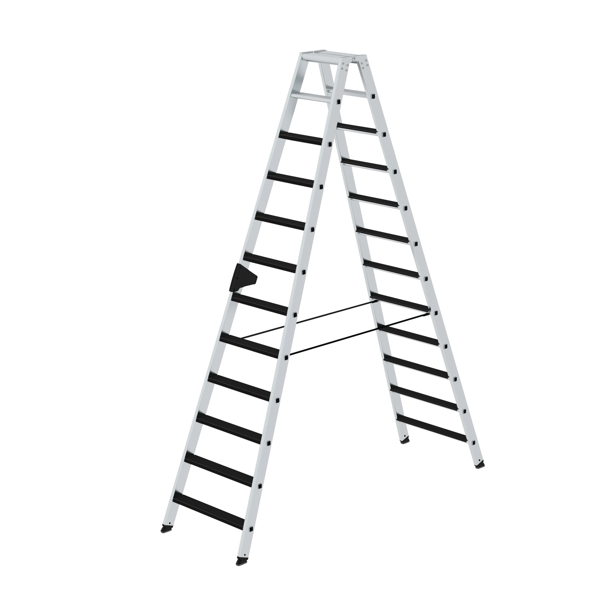 MUNK | Stufen-Stehleiter beidseitig begehbar mit clip-step 2x12 Stufen