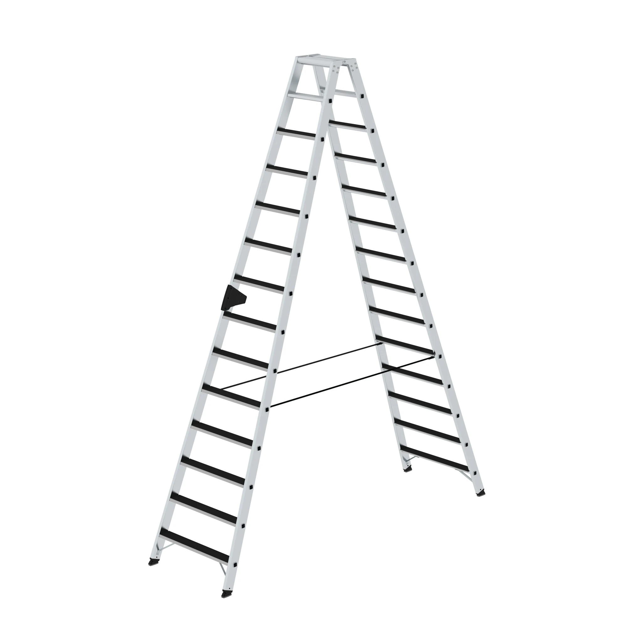 MUNK | Stufen-Stehleiter beidseitig begehbar mit clip-step 2x14 Stufen