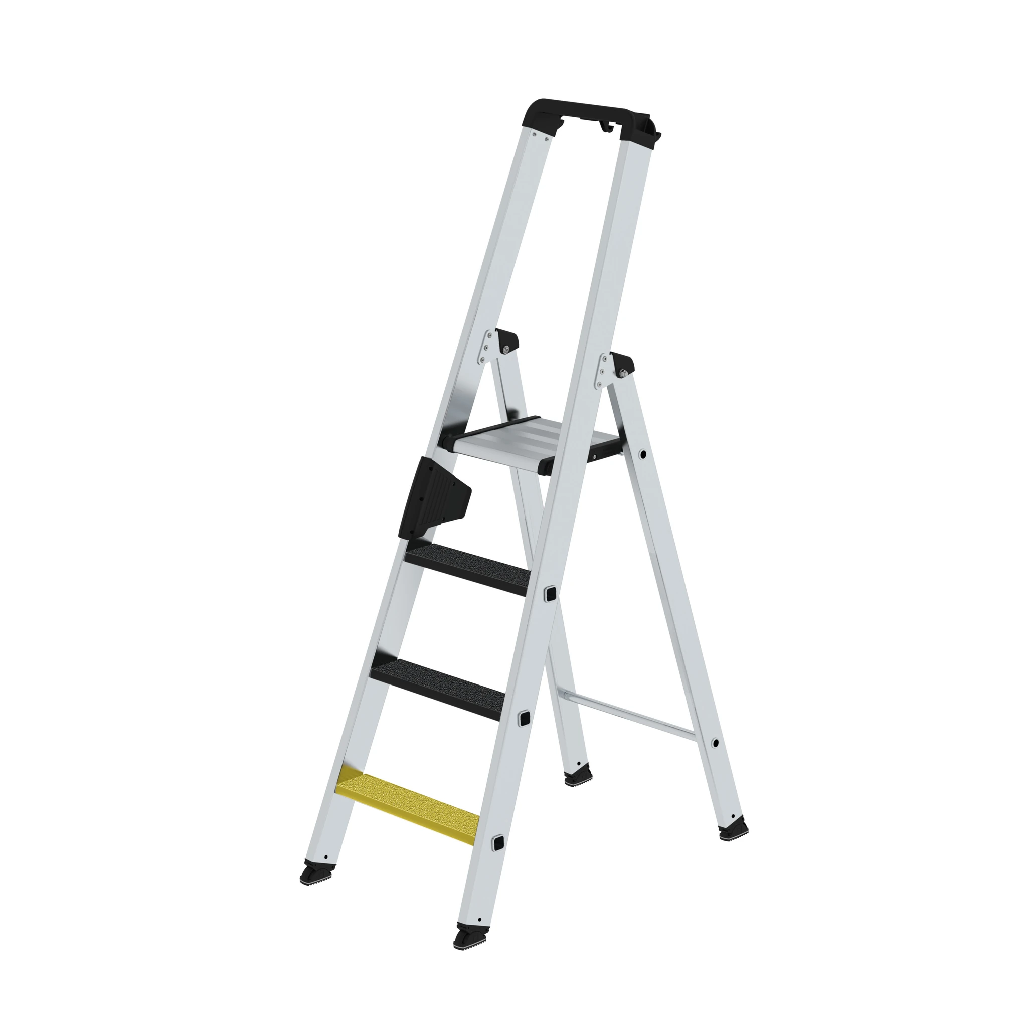MUNK | Stufen-Stehleiter einseitig begehbar mit clip-step R13 4 Stufen