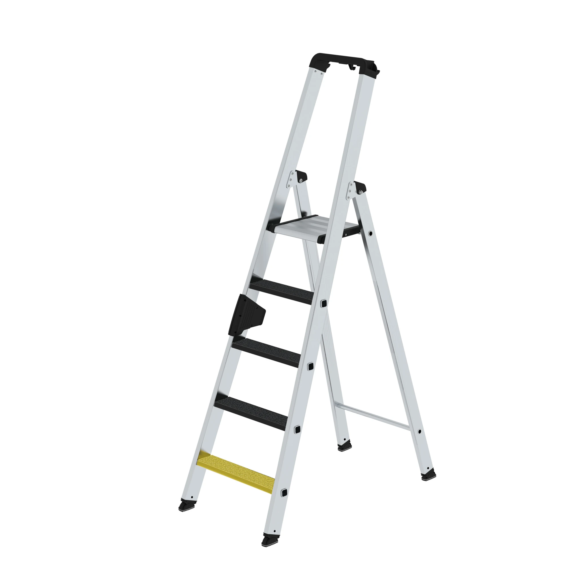 MUNK | Stufen-Stehleiter einseitig begehbar mit clip-step R13 5 Stufen