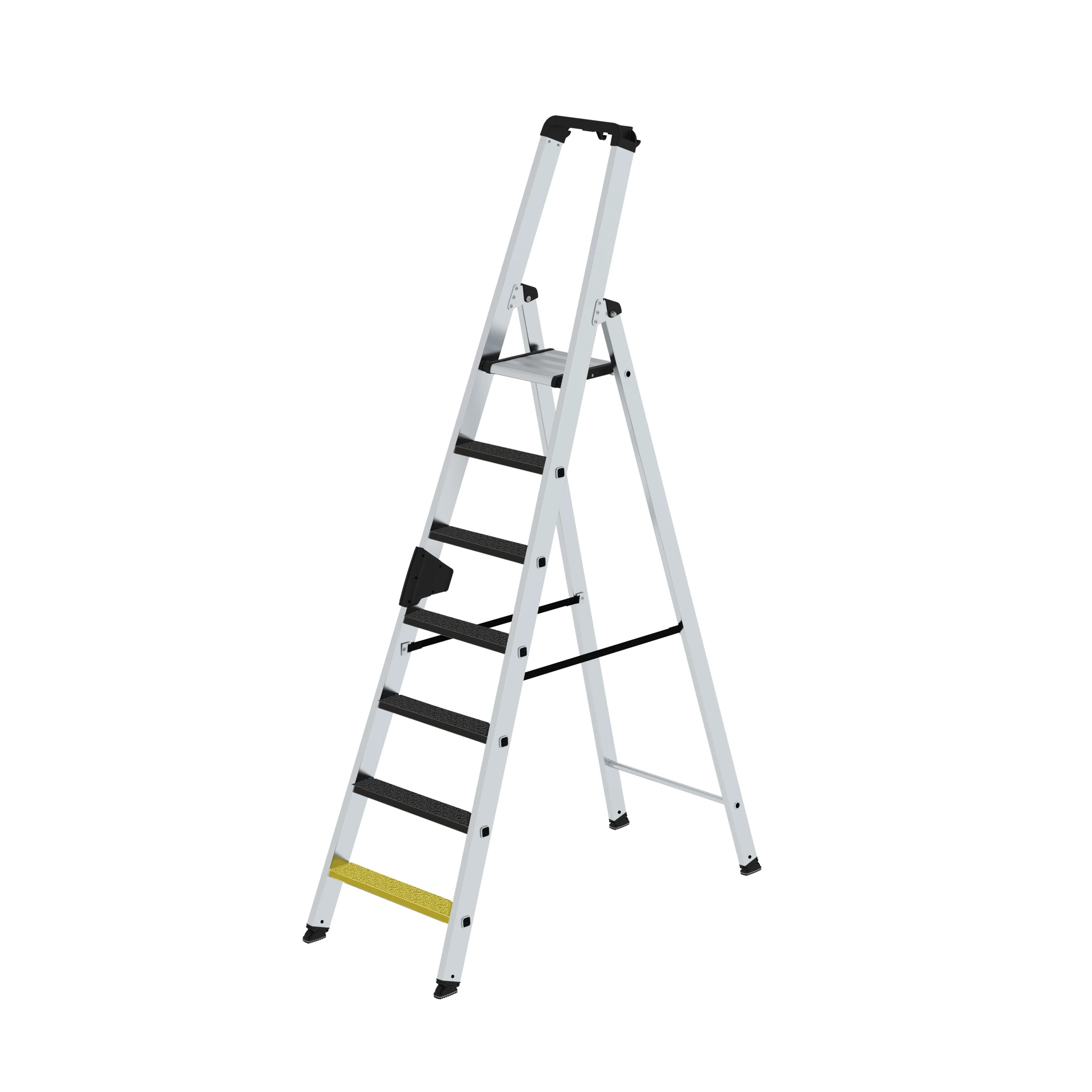 MUNK | Stufen-Stehleiter einseitig begehbar mit clip-step R13 7 Stufen