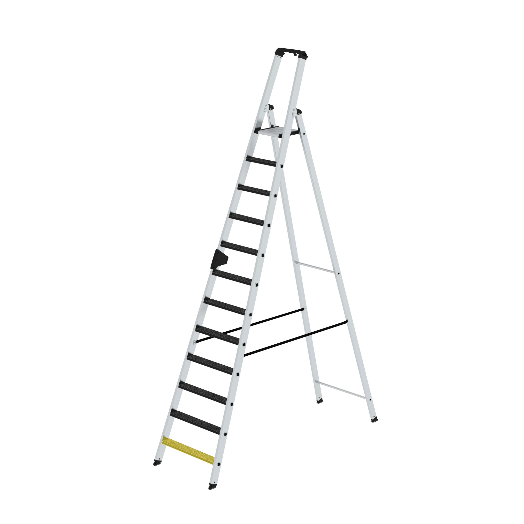 MUNK | Stufen-Stehleiter einseitig begehbar mit clip-step R13 12 Stufen