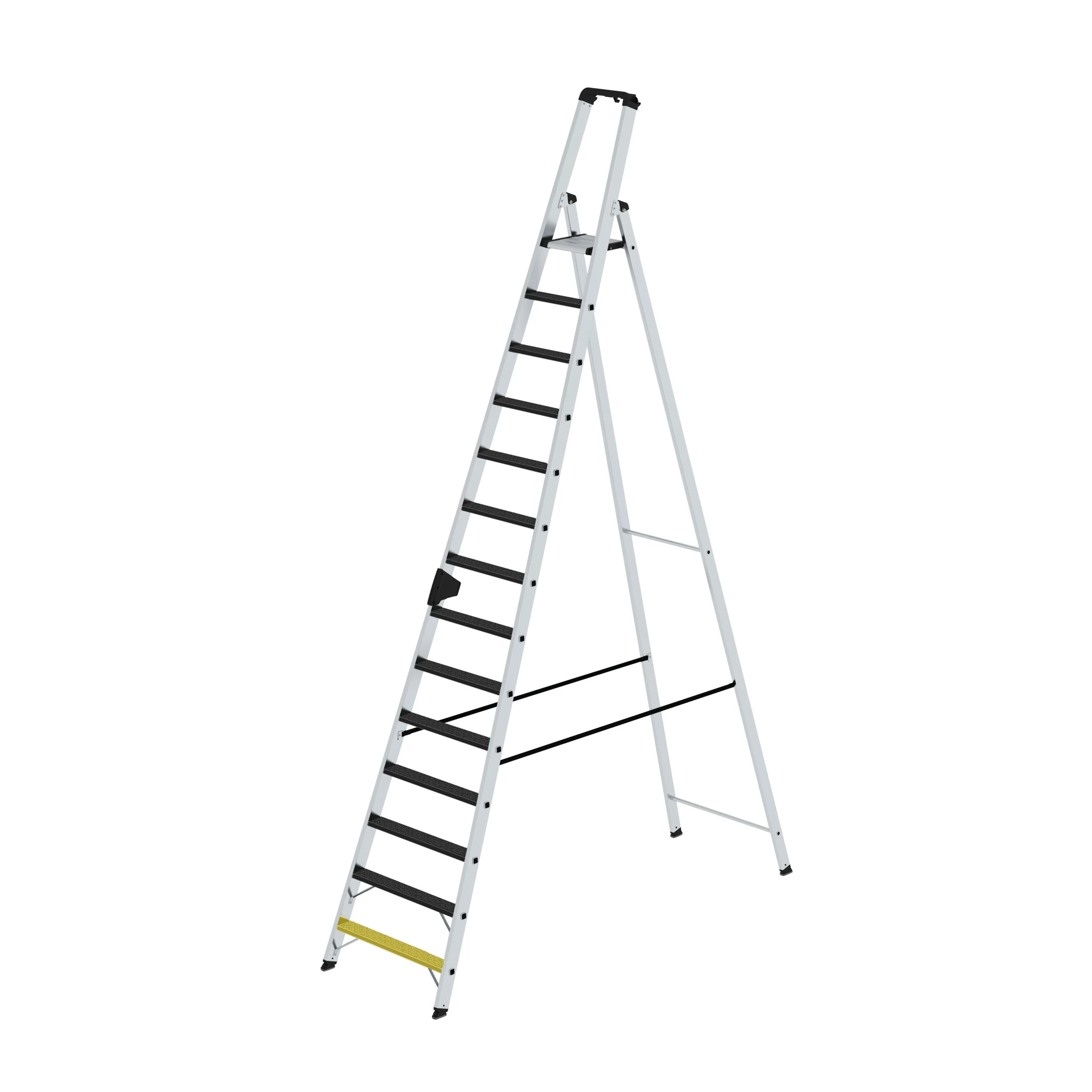 MUNK | Stufen-Stehleiter einseitig begehbar mit clip-step R13 14 Stufen