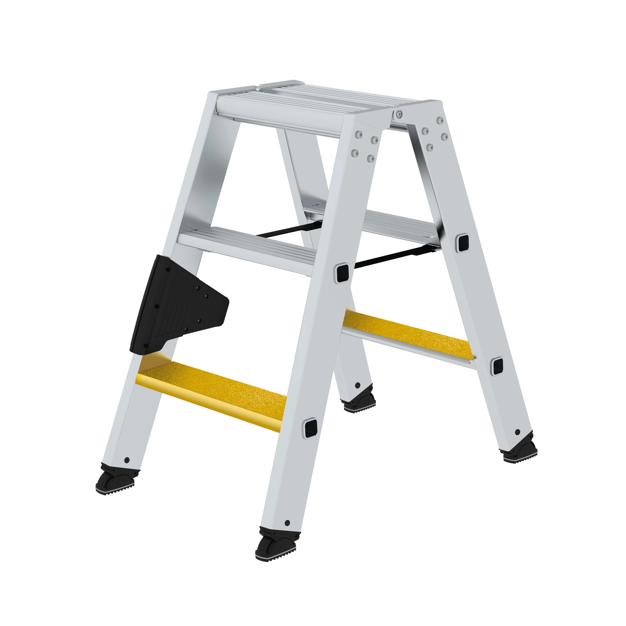 MUNK | Stufen-Stehleiter beidseitig begehbar mit clip-step R13 2x3 Stufen