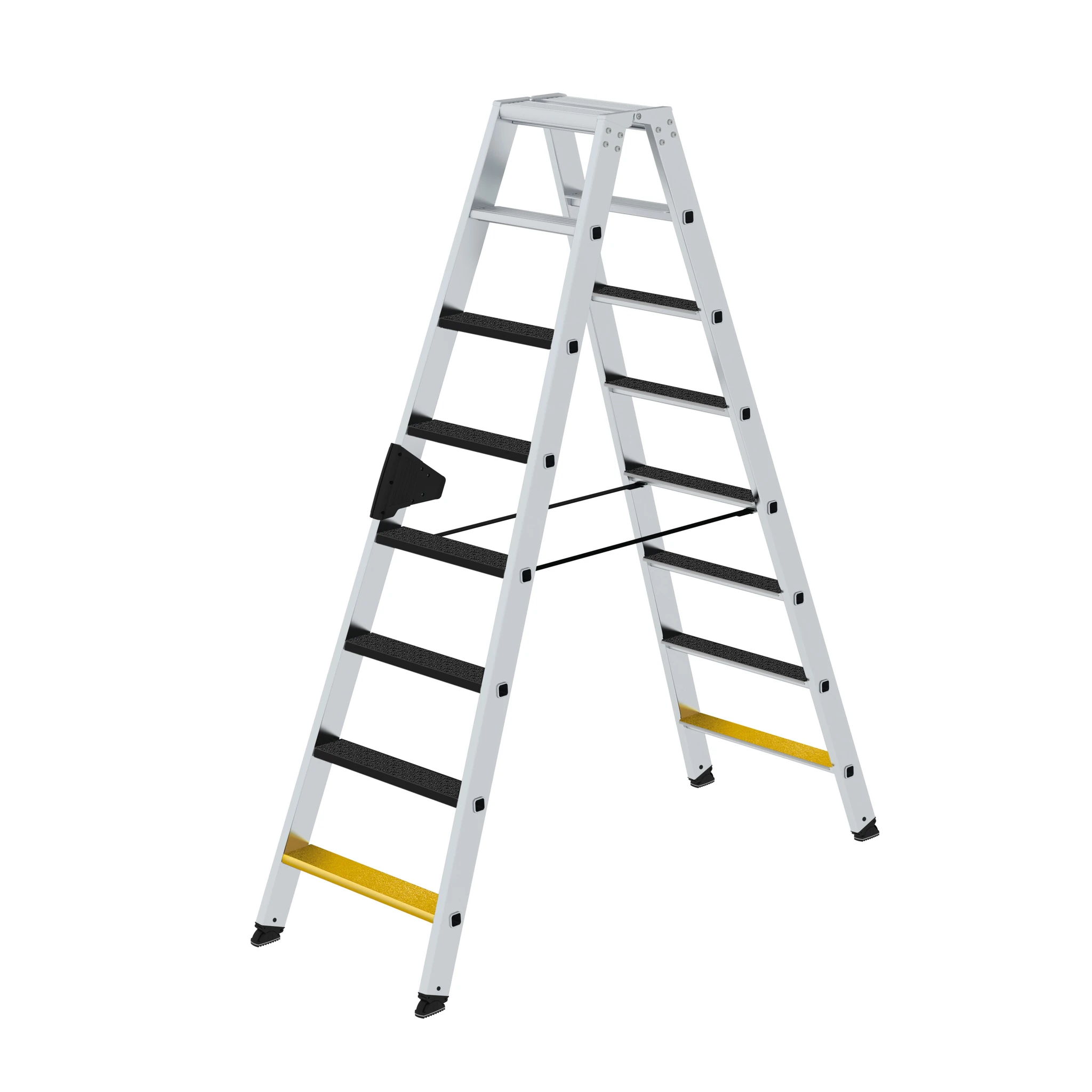 MUNK | Stufen-Stehleiter beidseitig begehbar mit clip-step R13 2x8 Stufen