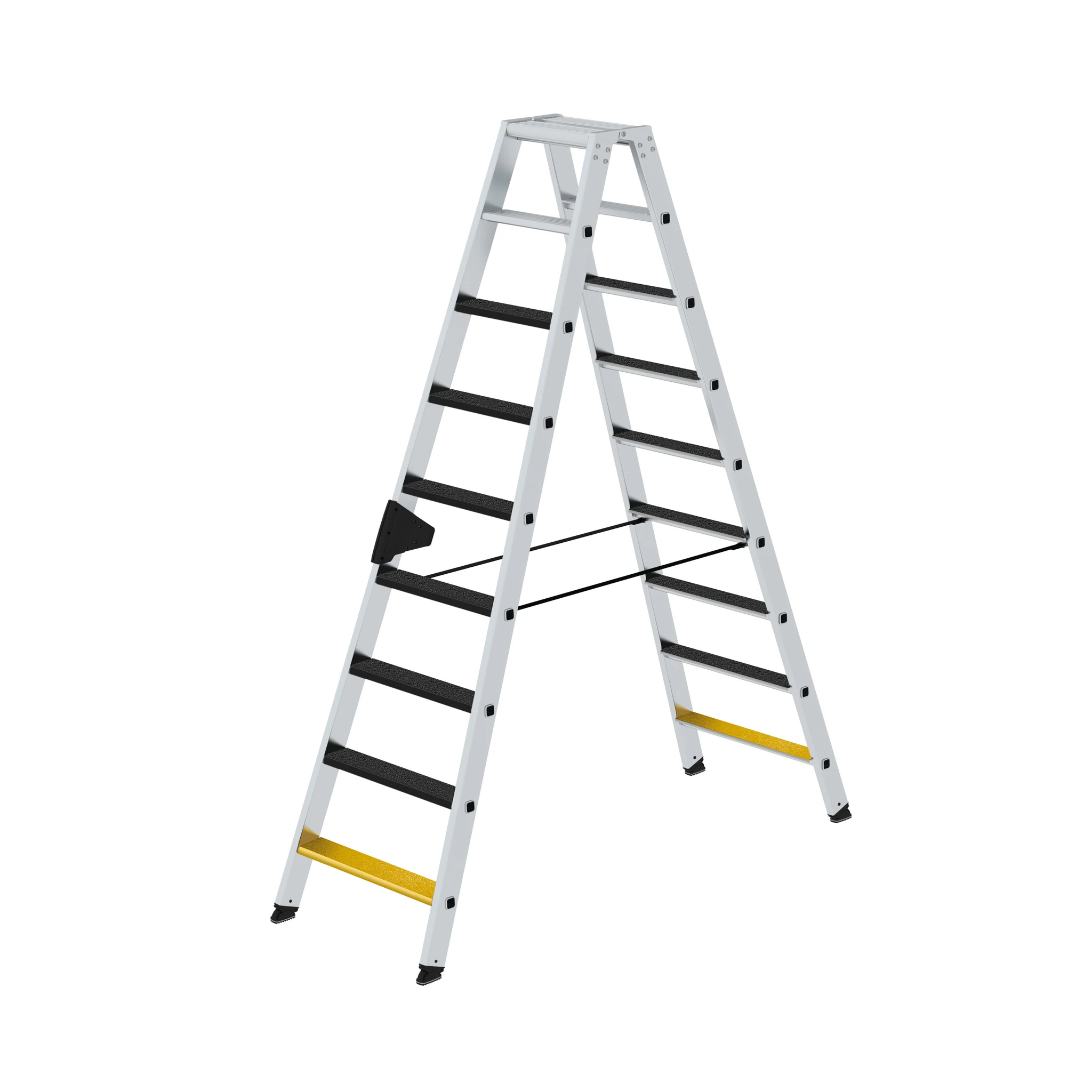 MUNK | Stufen-Stehleiter beidseitig begehbar mit clip-step R13 2x9 Stufen