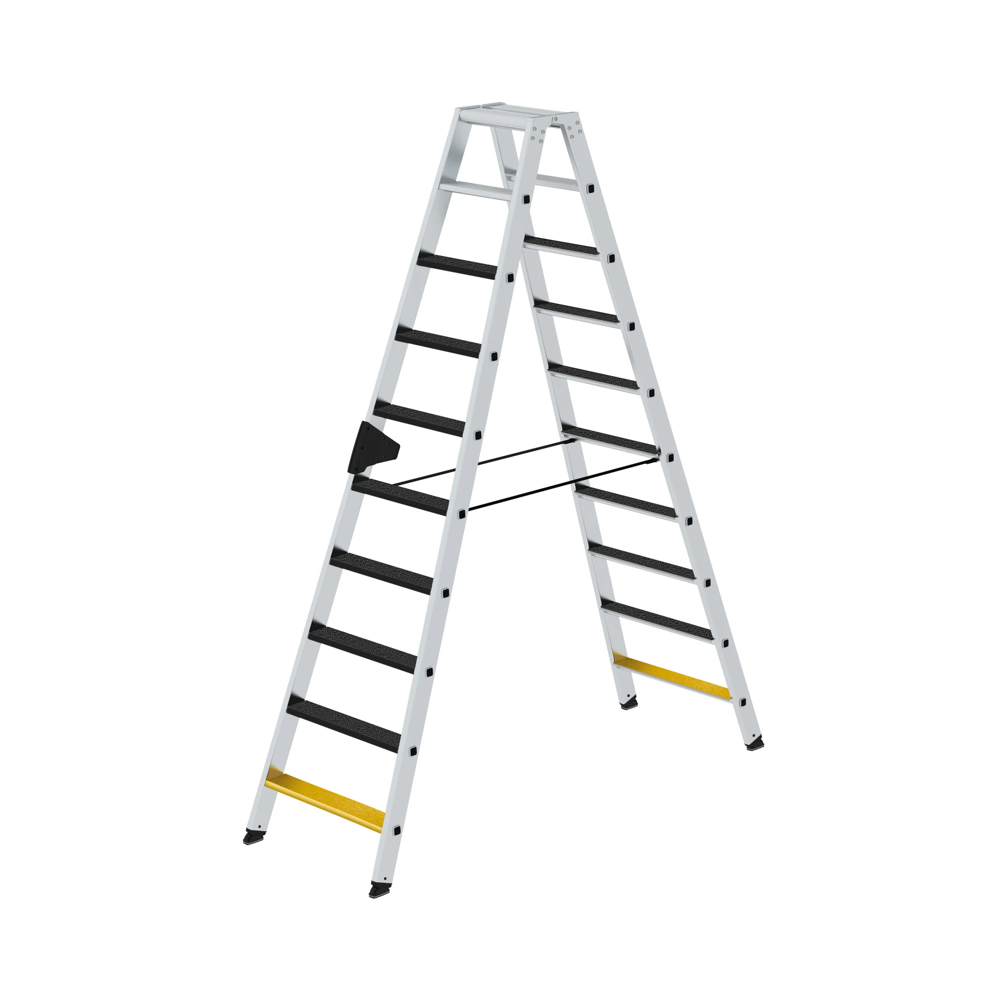 MUNK | Stufen-Stehleiter beidseitig begehbar mit clip-step R13 2x10 Stufen
