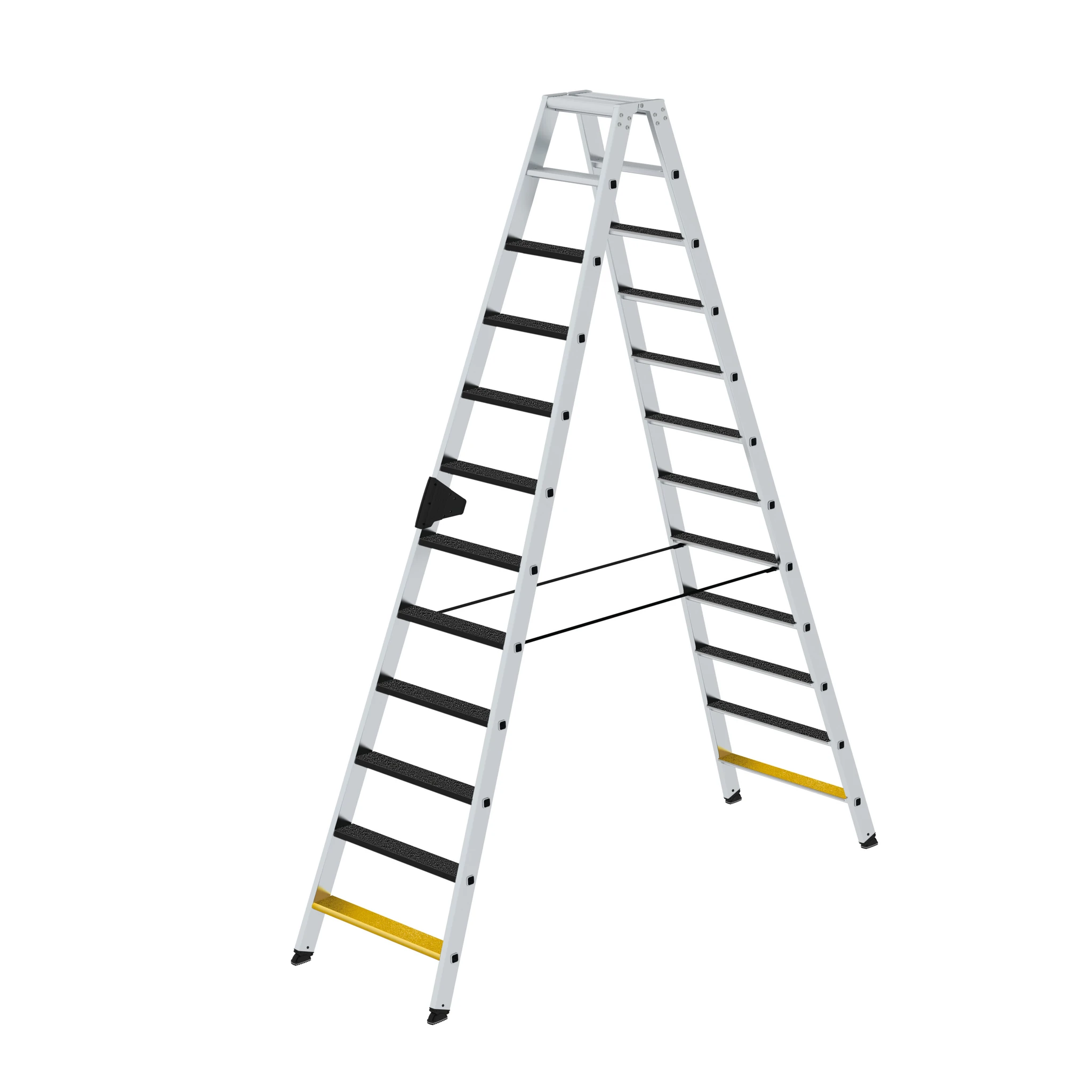 MUNK | Stufen-Stehleiter beidseitig begehbar mit clip-step R13 2x12 Stufen