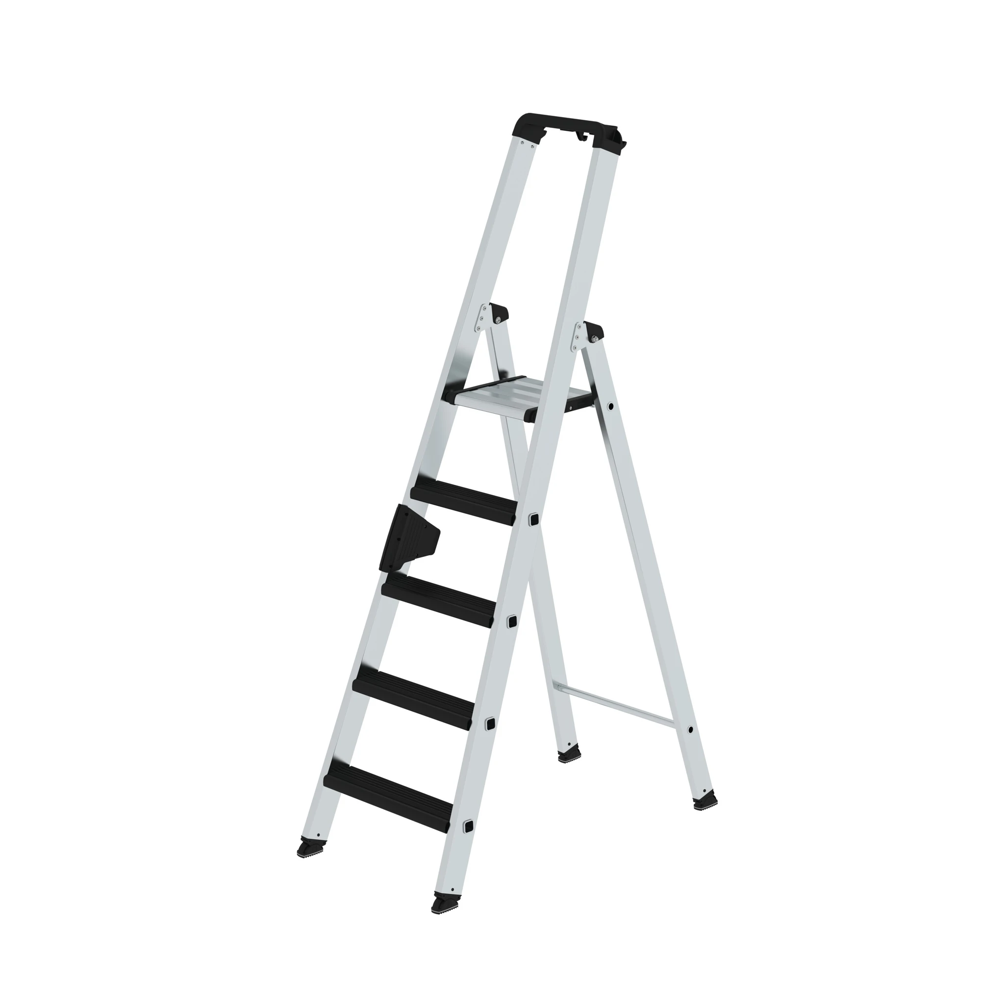 MUNK | Stufen-Stehleiter einseitig begehbar mit clip-step relax 5 Stufen