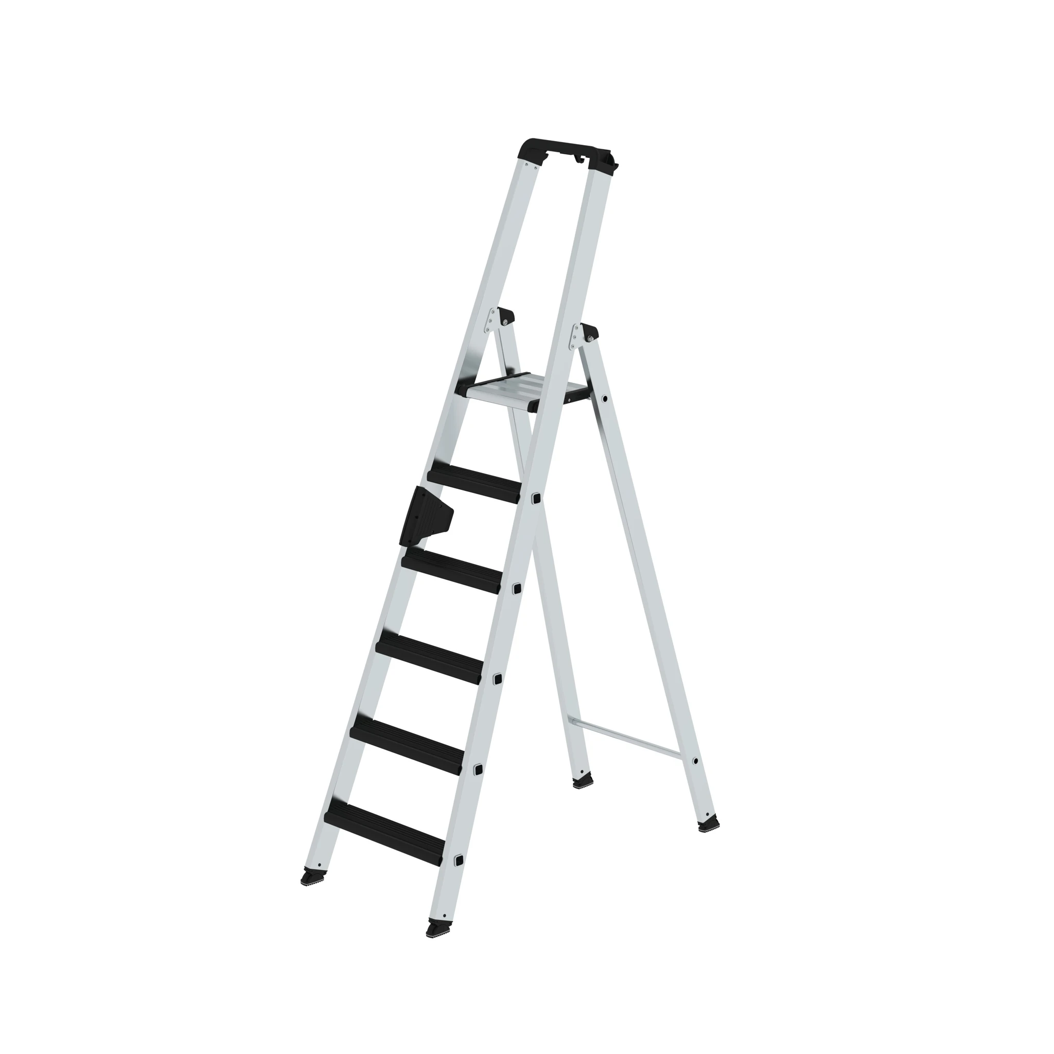 MUNK | Stufen-Stehleiter einseitig begehbar mit clip-step relax 6 Stufen
