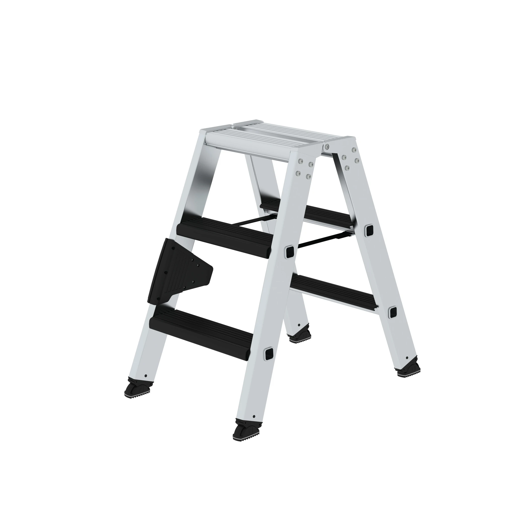 MUNK | Stufen-Stehleiter beidseitig begehbar mit clip-step relax 2x3 Stufen