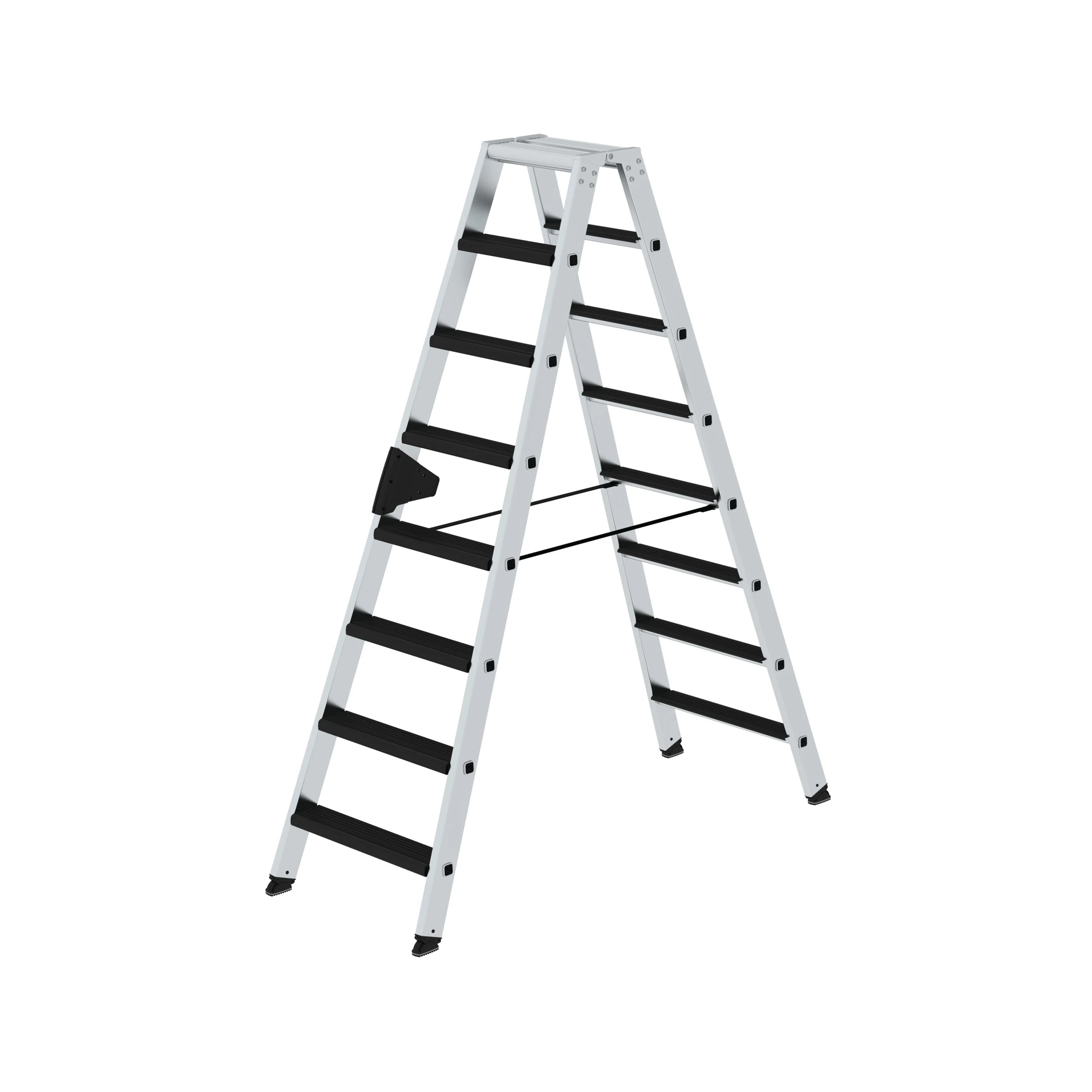 MUNK | Stufen-Stehleiter beidseitig begehbar mit clip-step relax 2x8 Stufen