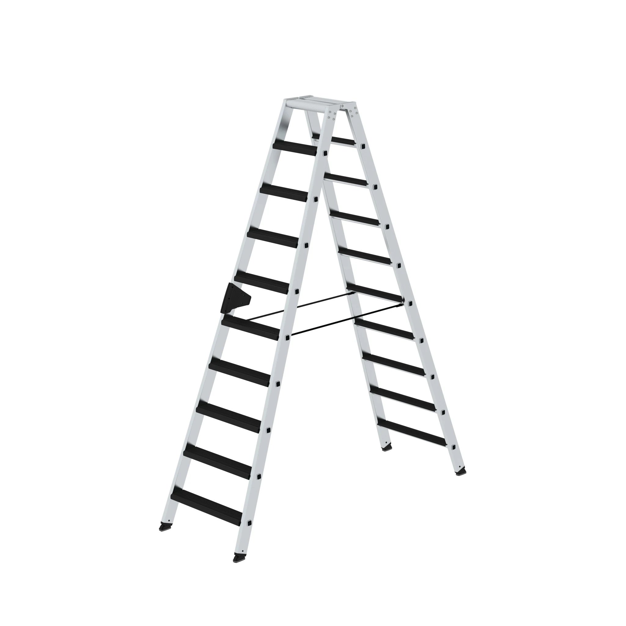 MUNK | Stufen-Stehleiter beidseitig begehbar mit clip-step relax 2x10 Stufen